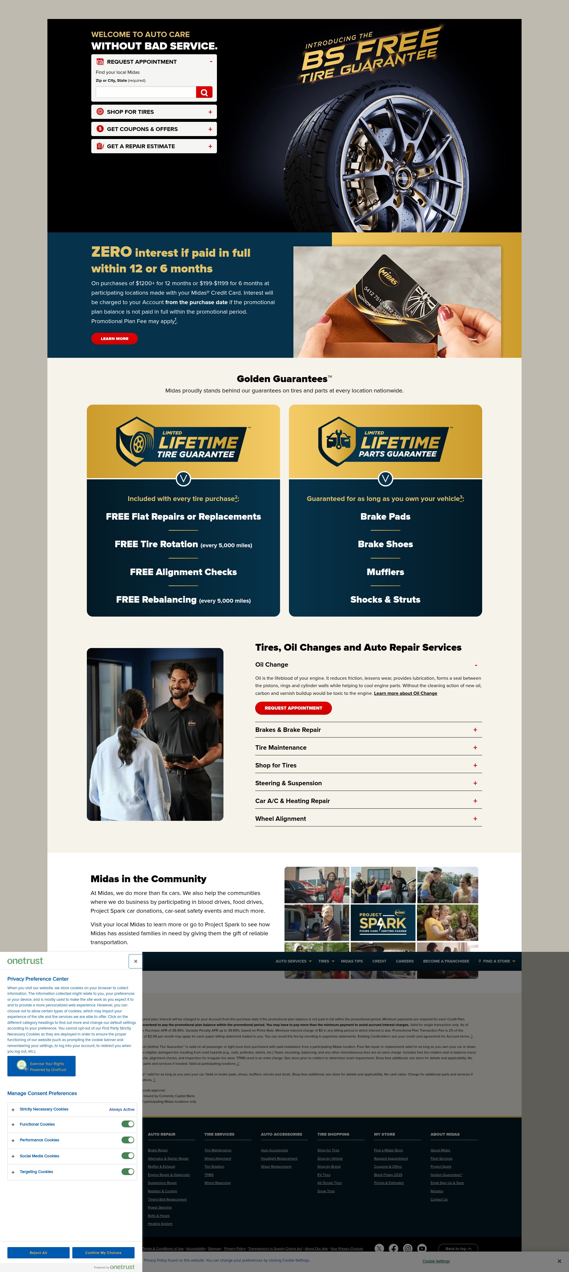 Screenshot of midas.com