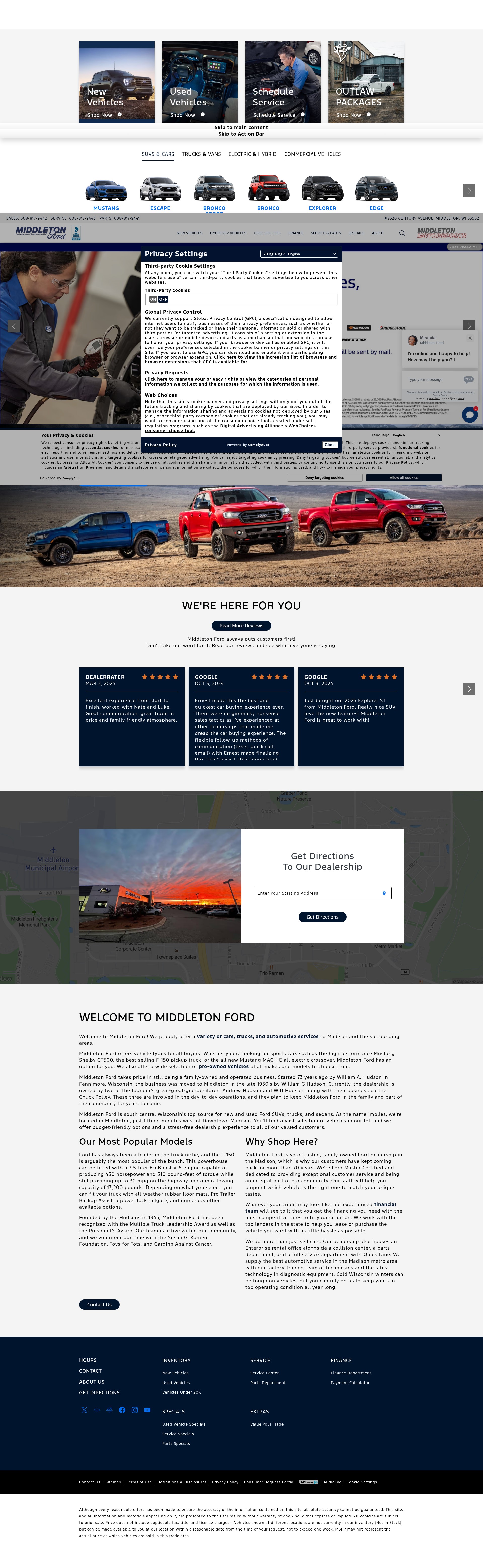 Screenshot of middletonford.net