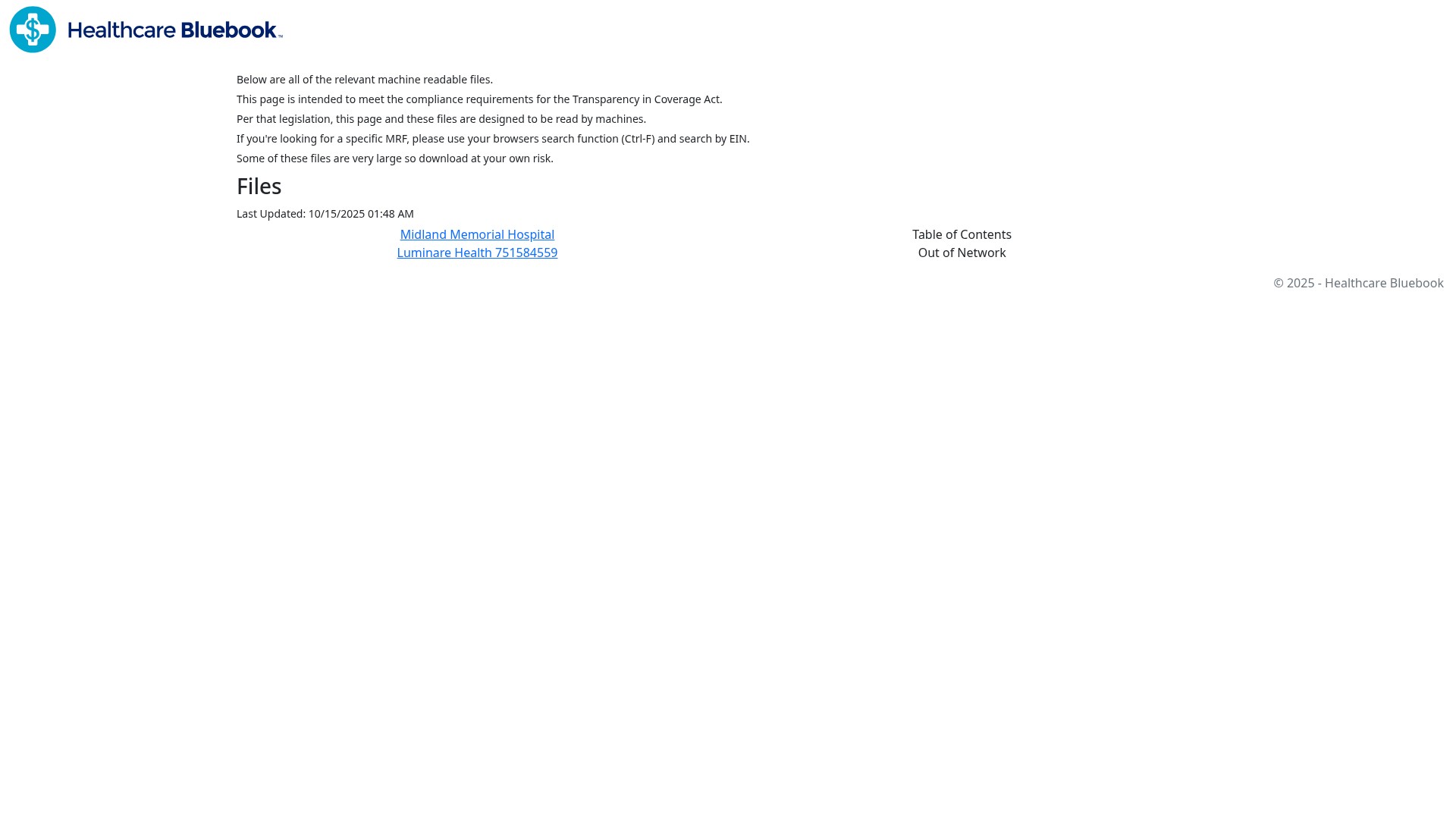 Screenshot of midlandhealth.org
