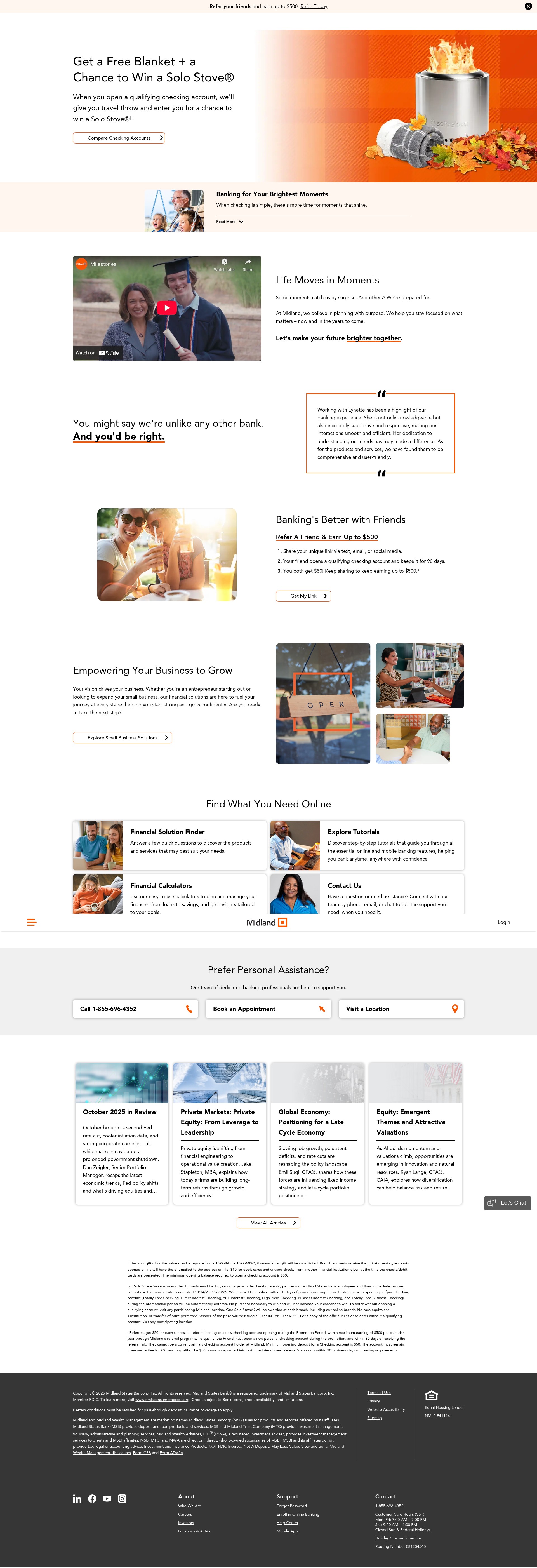 Screenshot of midlandsb.com