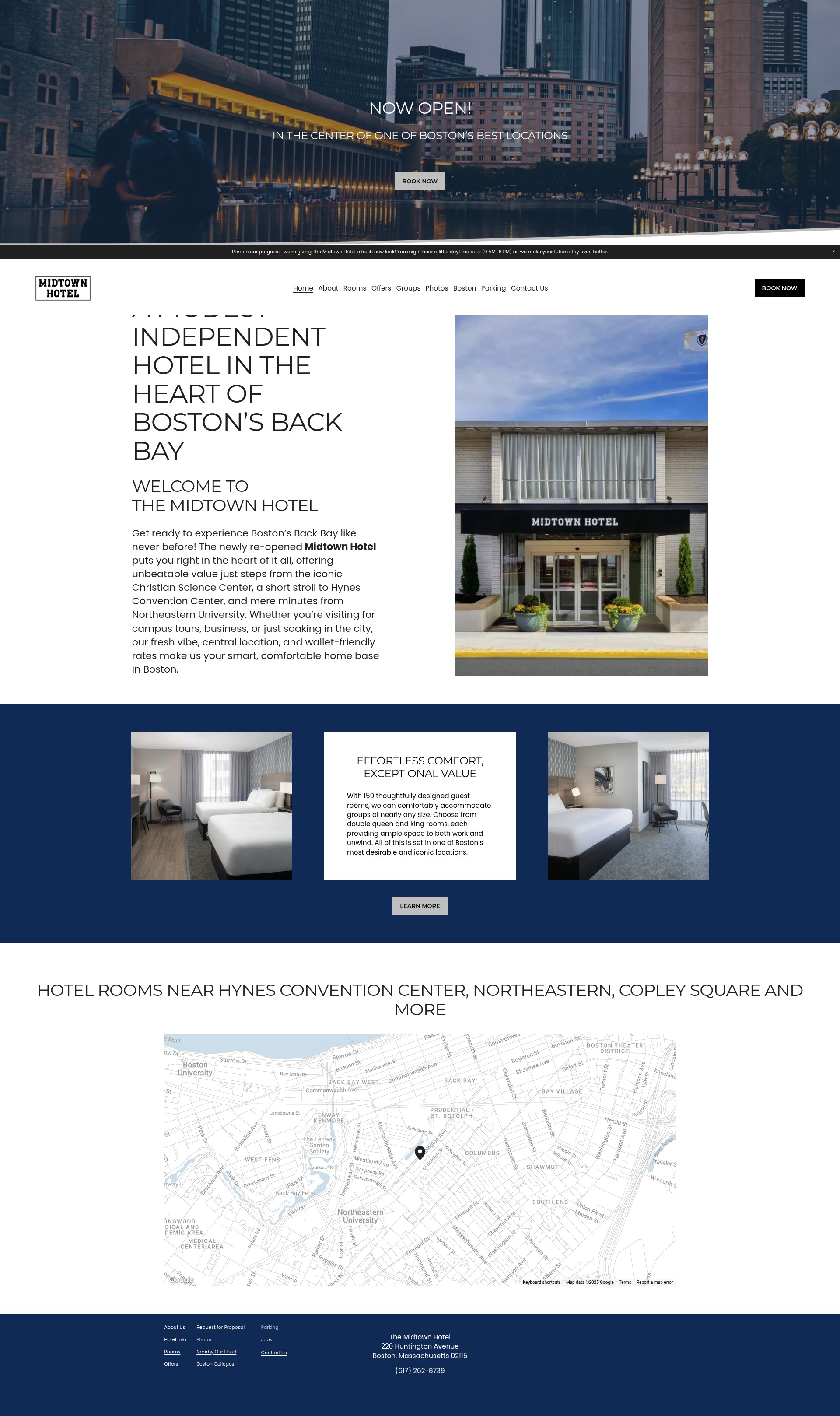 Screenshot of midtownhotel.com