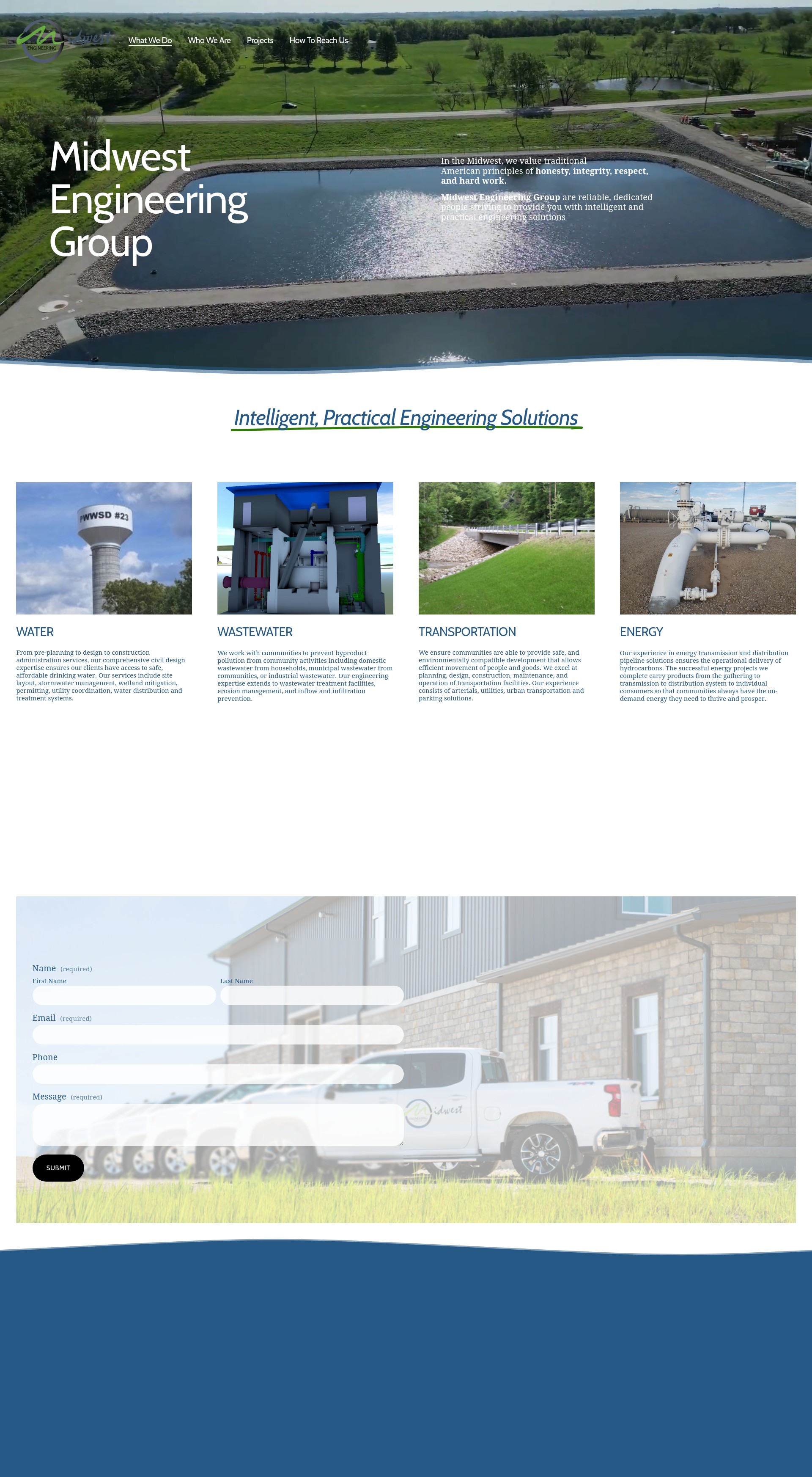 Screenshot of midwest-engineers.com
