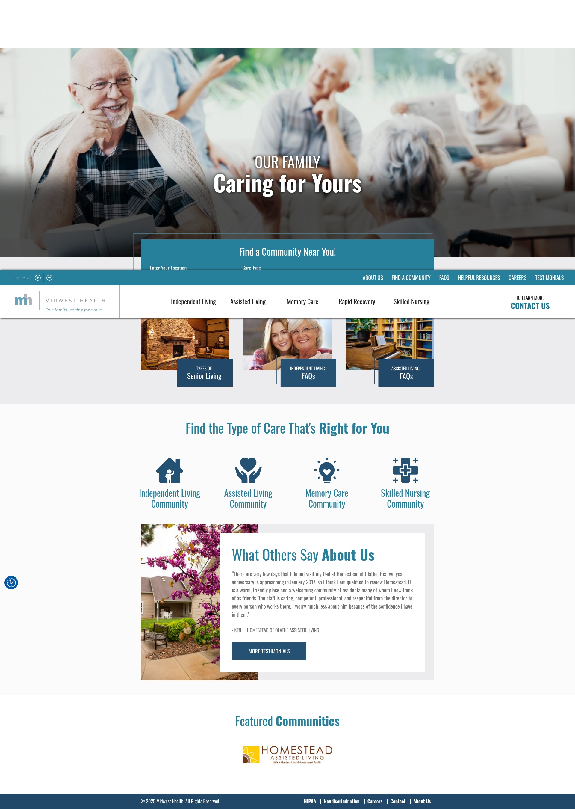 Screenshot of midwest-health.com