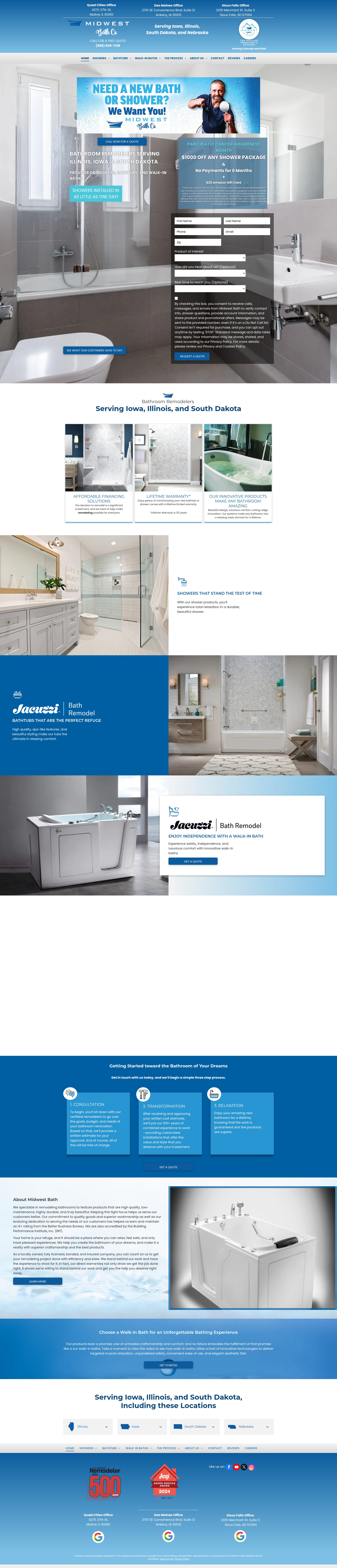 Screenshot of midwestbath.com
