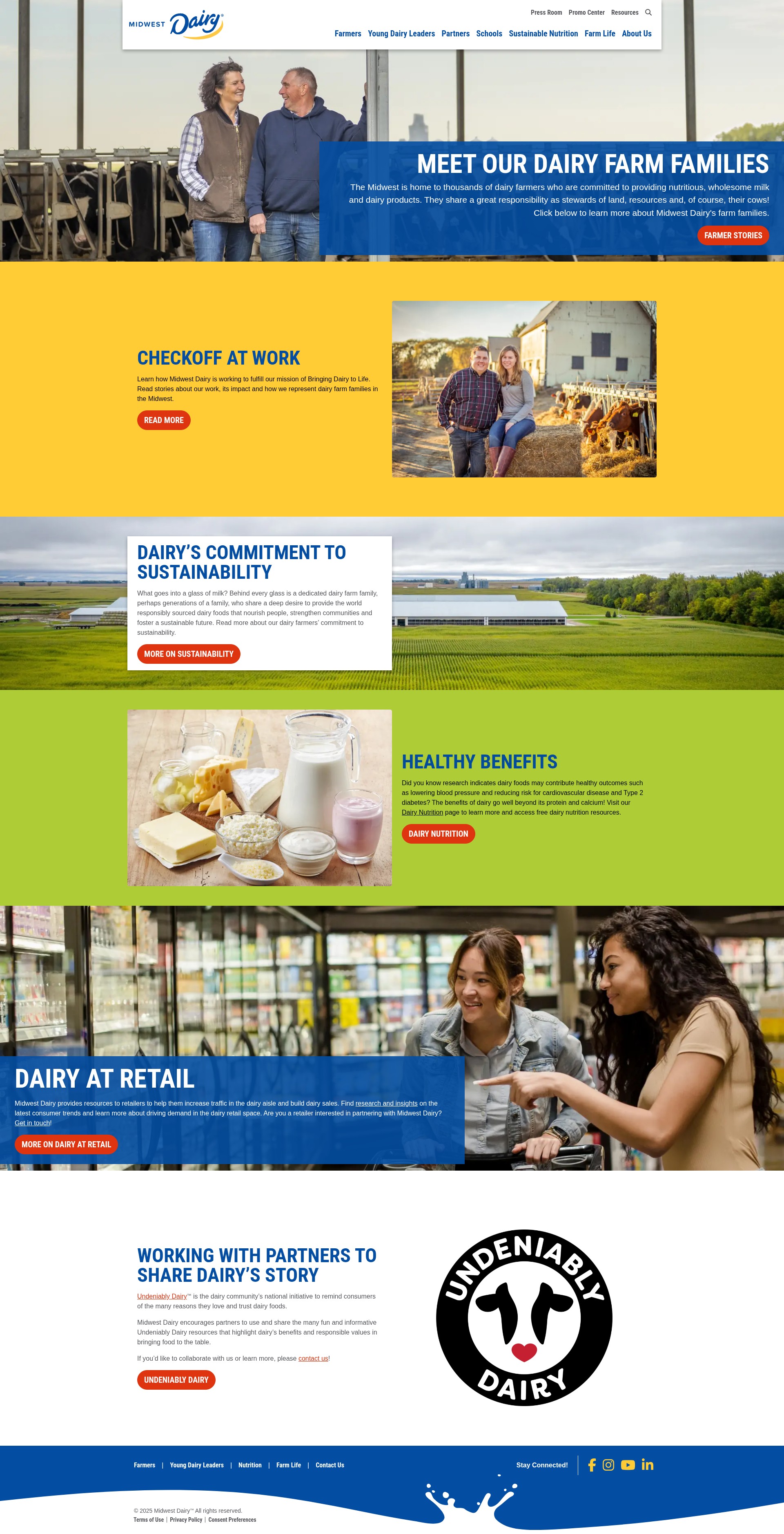 Screenshot of midwestdairy.com