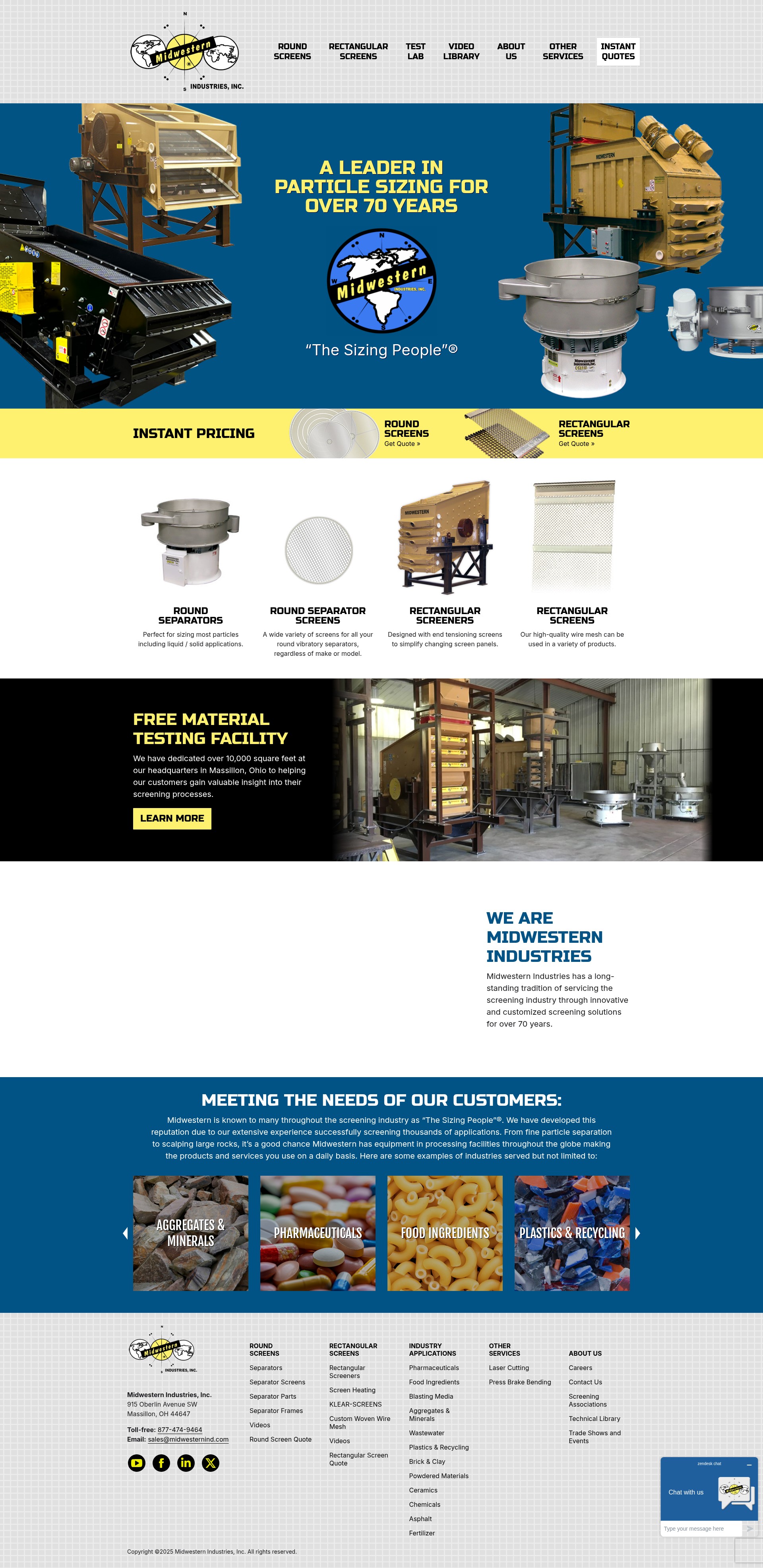 Screenshot of midwesternind.com