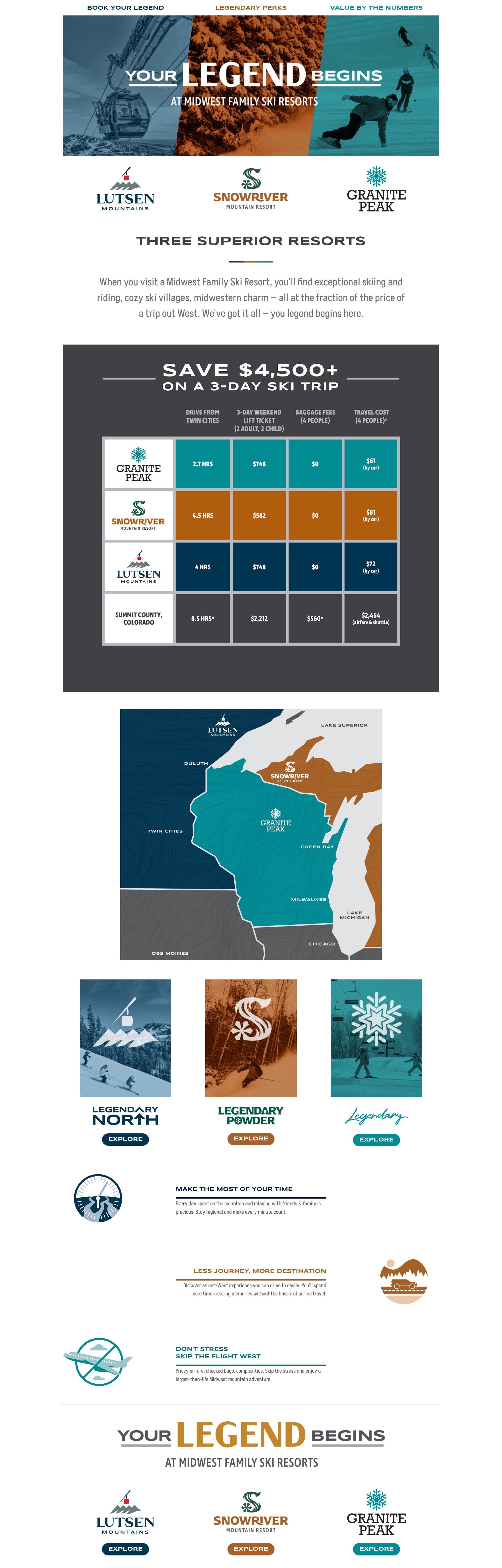 Screenshot of midwestfamilyskiresorts.com