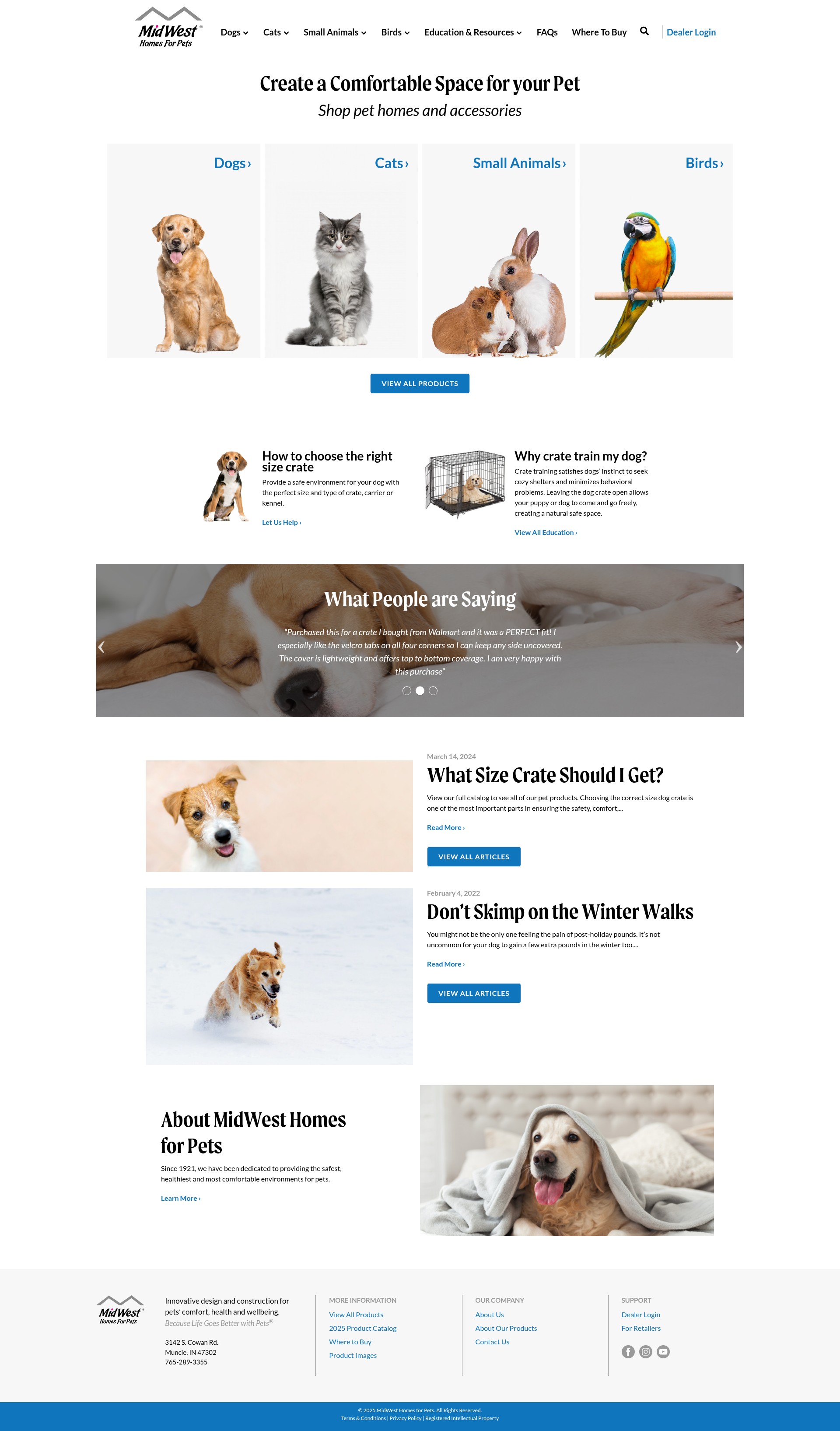 Screenshot of midwesthomes4pets.com