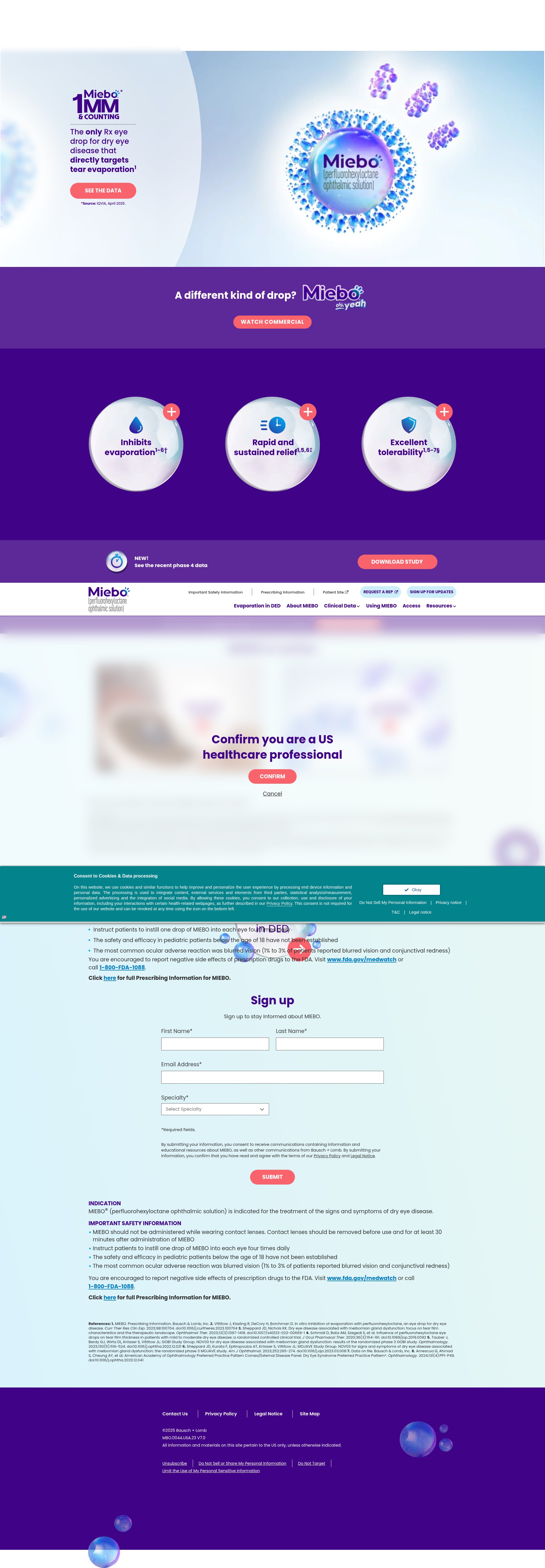 Screenshot of miebo-ecp.com