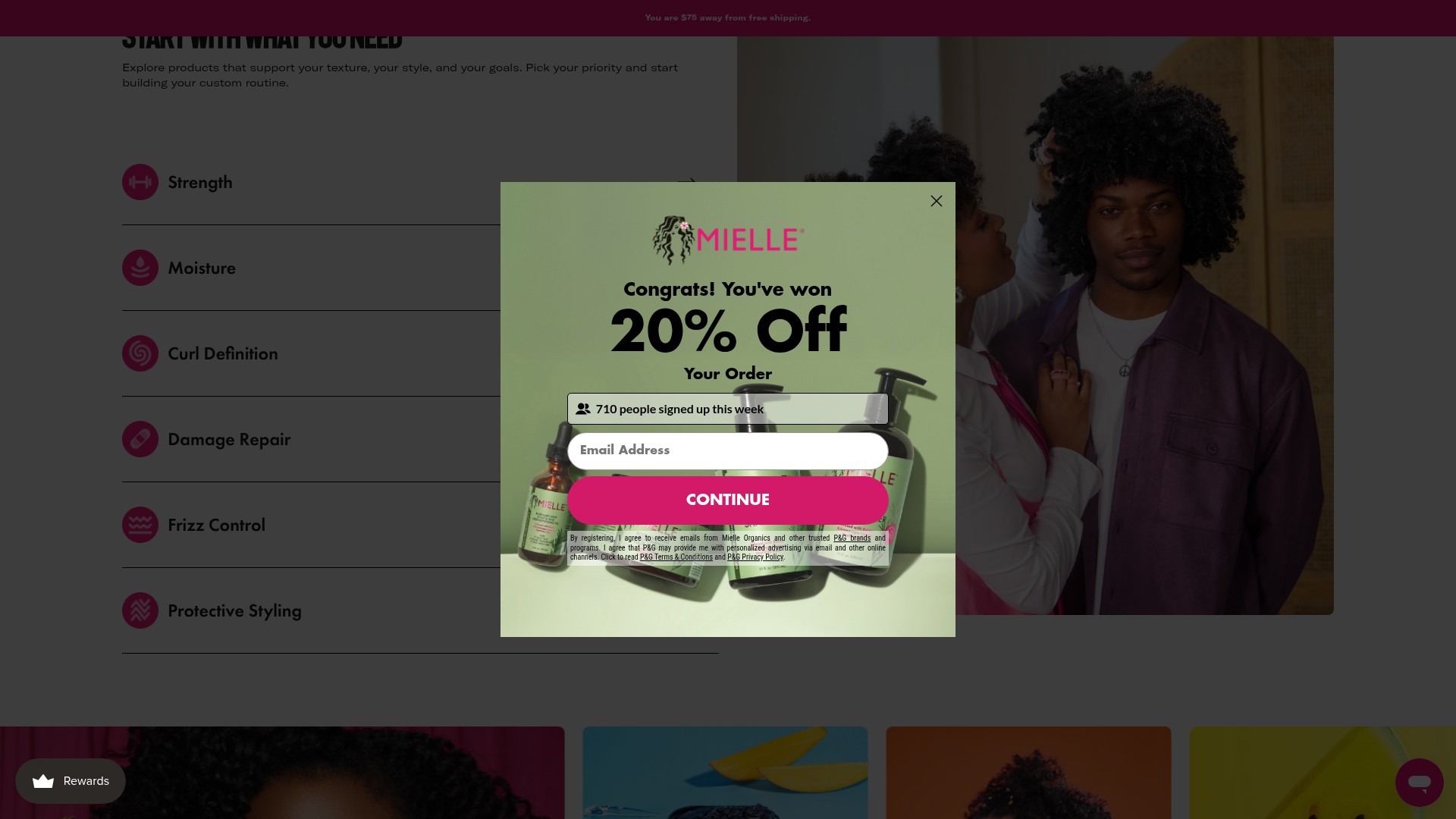 Screenshot of mielleorganics.com