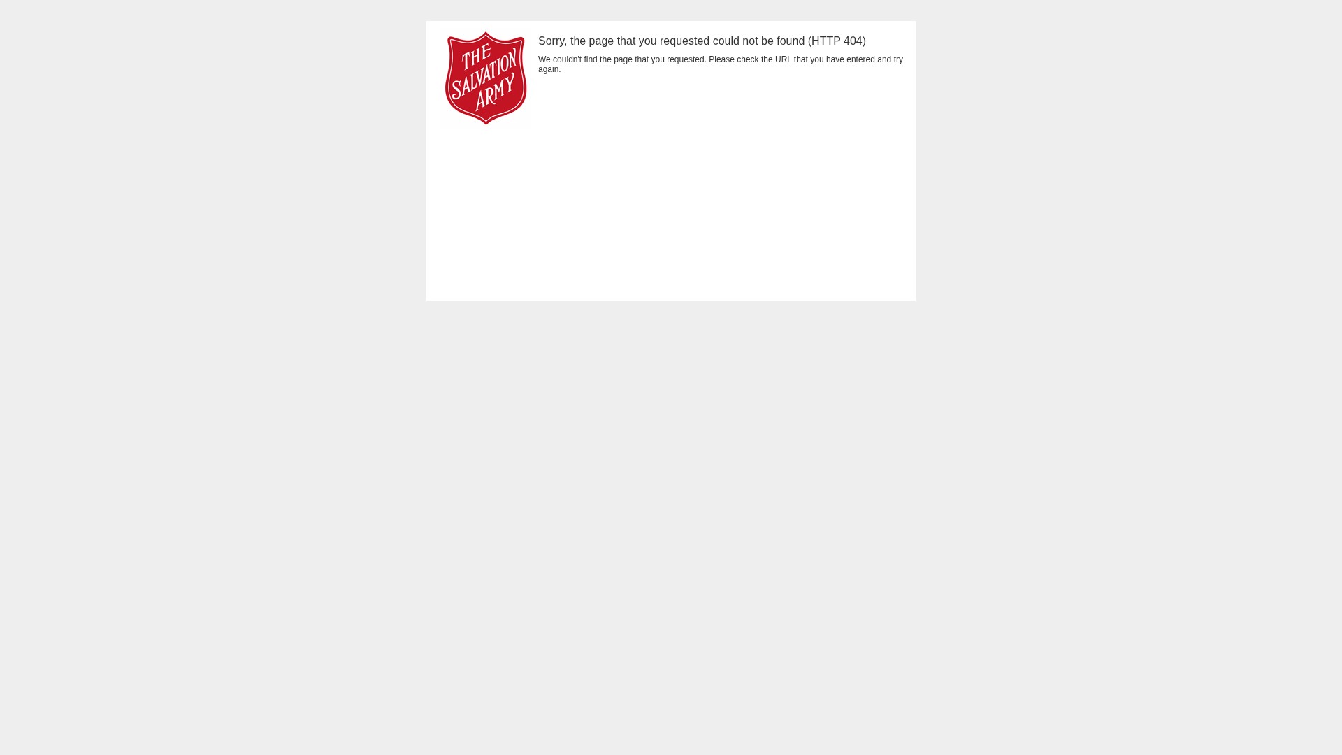 Screenshot of migration.salvationarmy.org