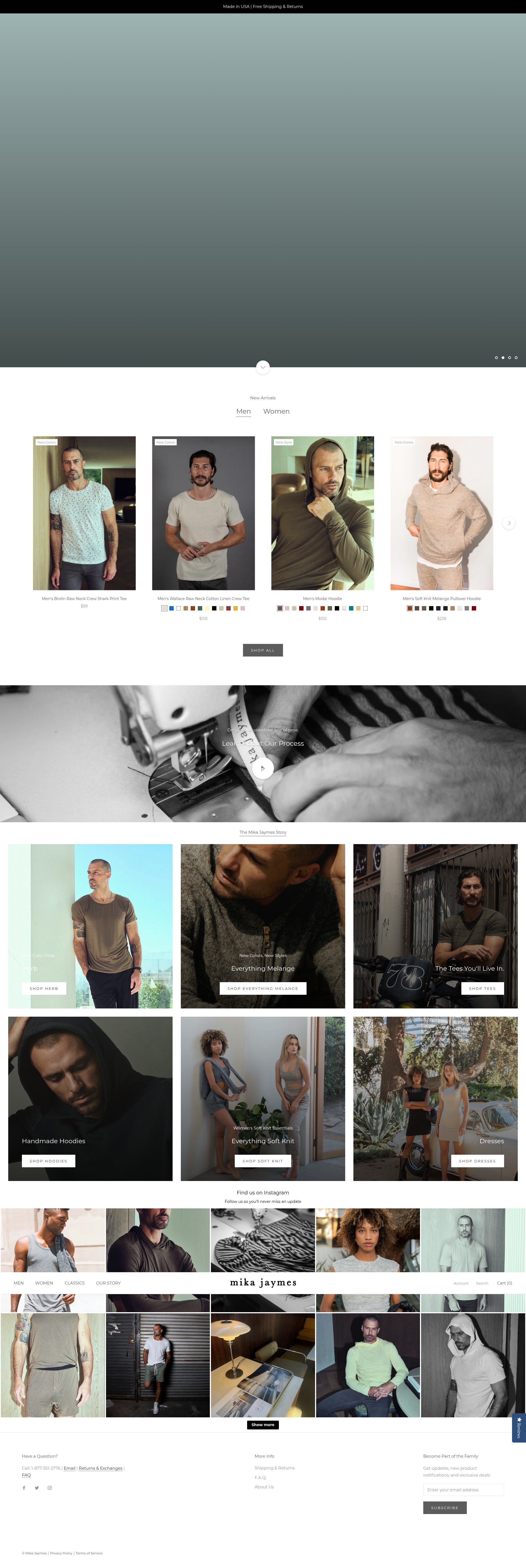 Screenshot of mikajaymes.com