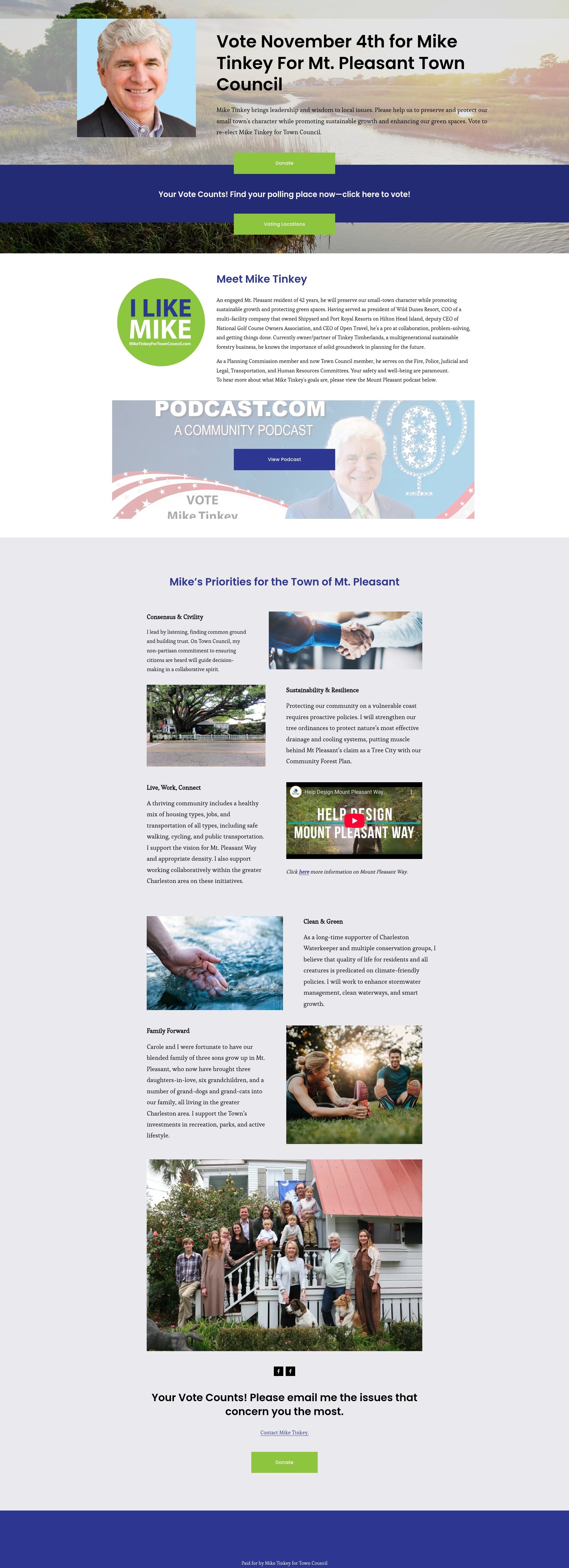 Screenshot of miketinkeyfortowncouncil.com