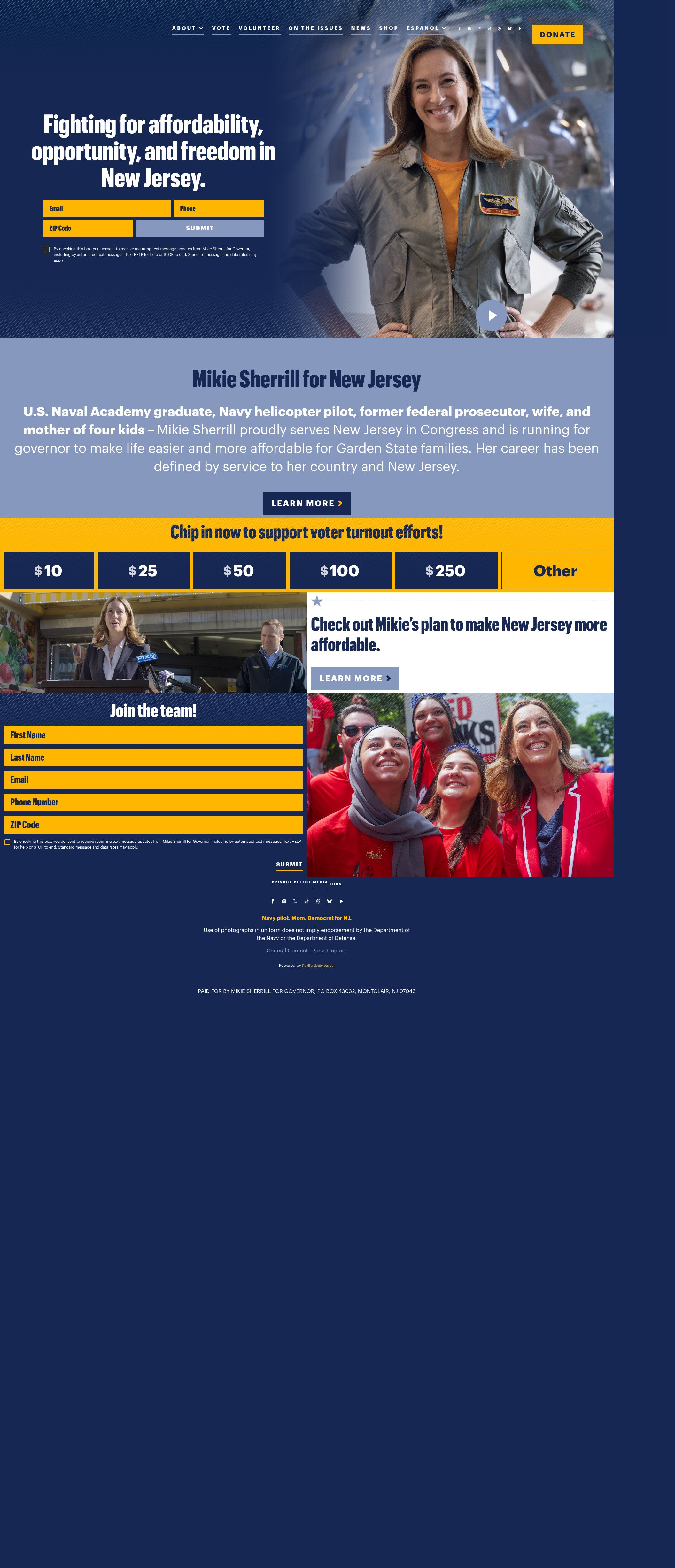 Screenshot of mikiesherrill.com