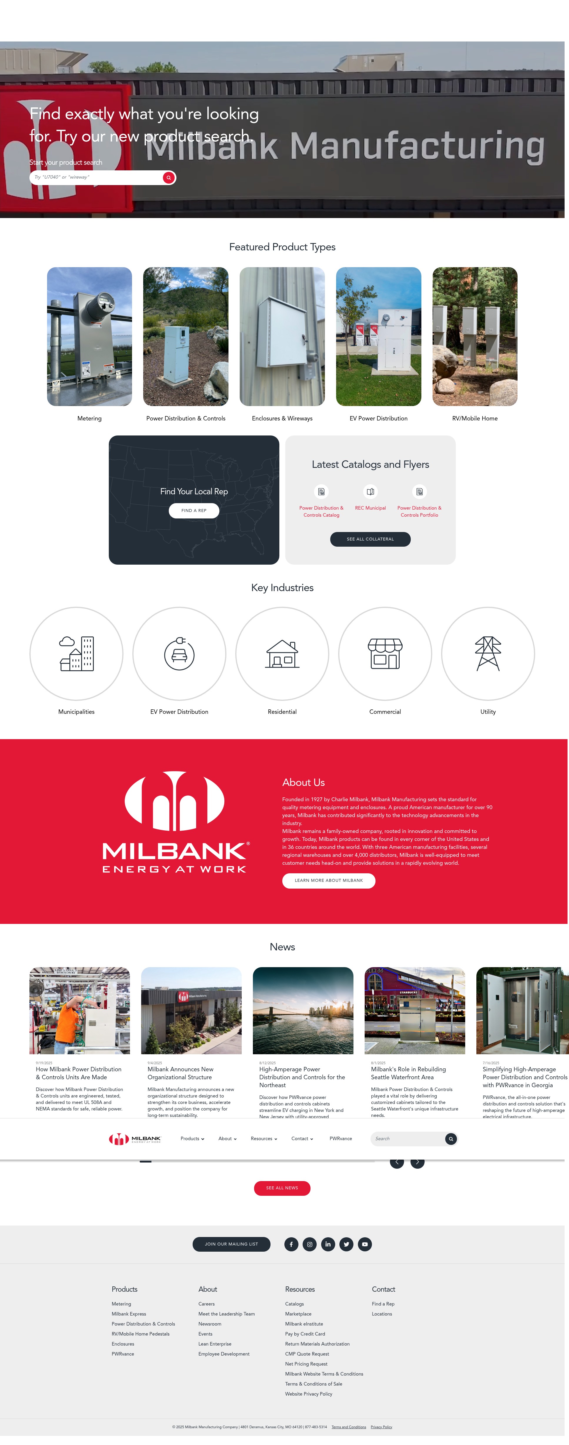 Screenshot of milbankworks.com