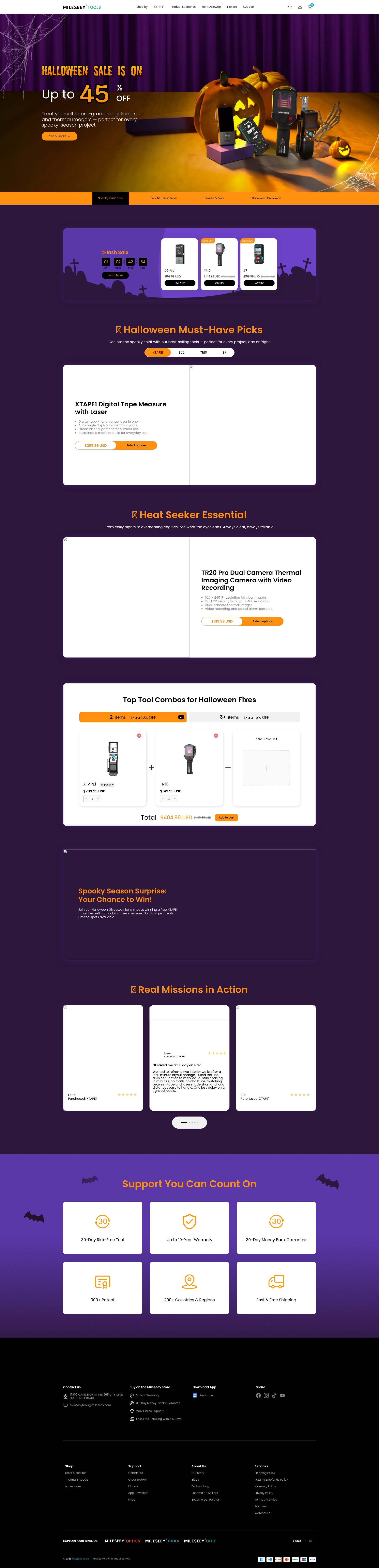 Screenshot of mileseeytools.com