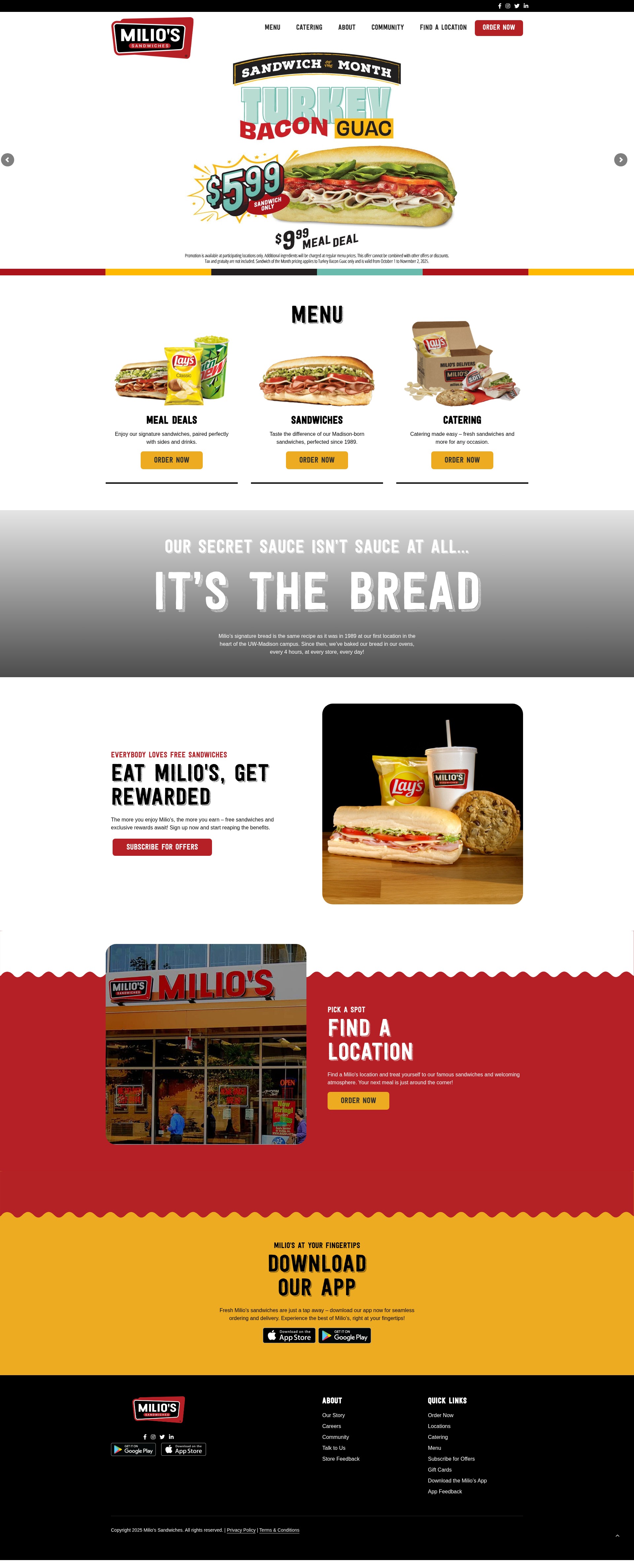 Screenshot of milios.com