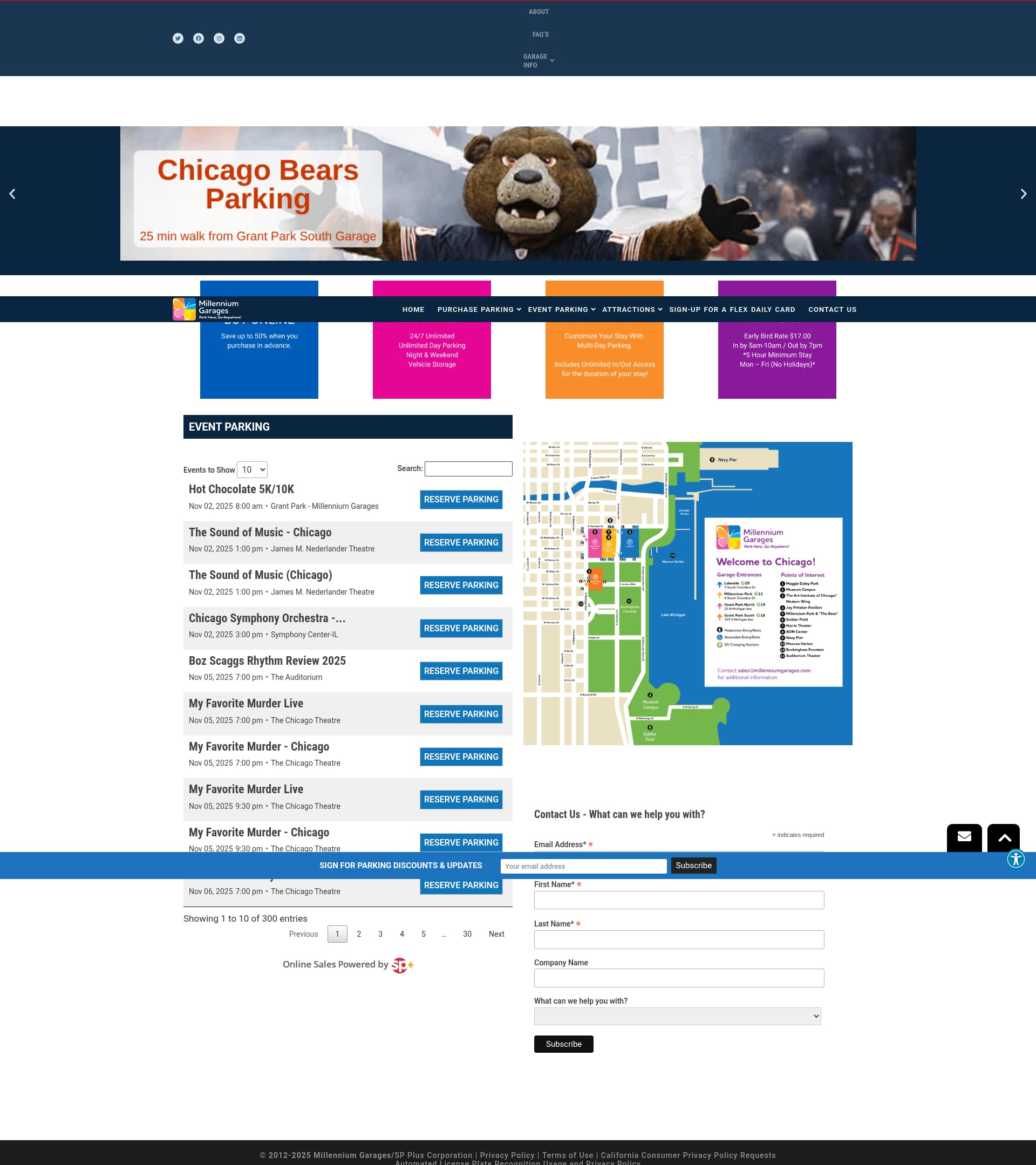 Screenshot of millenniumgarages.com