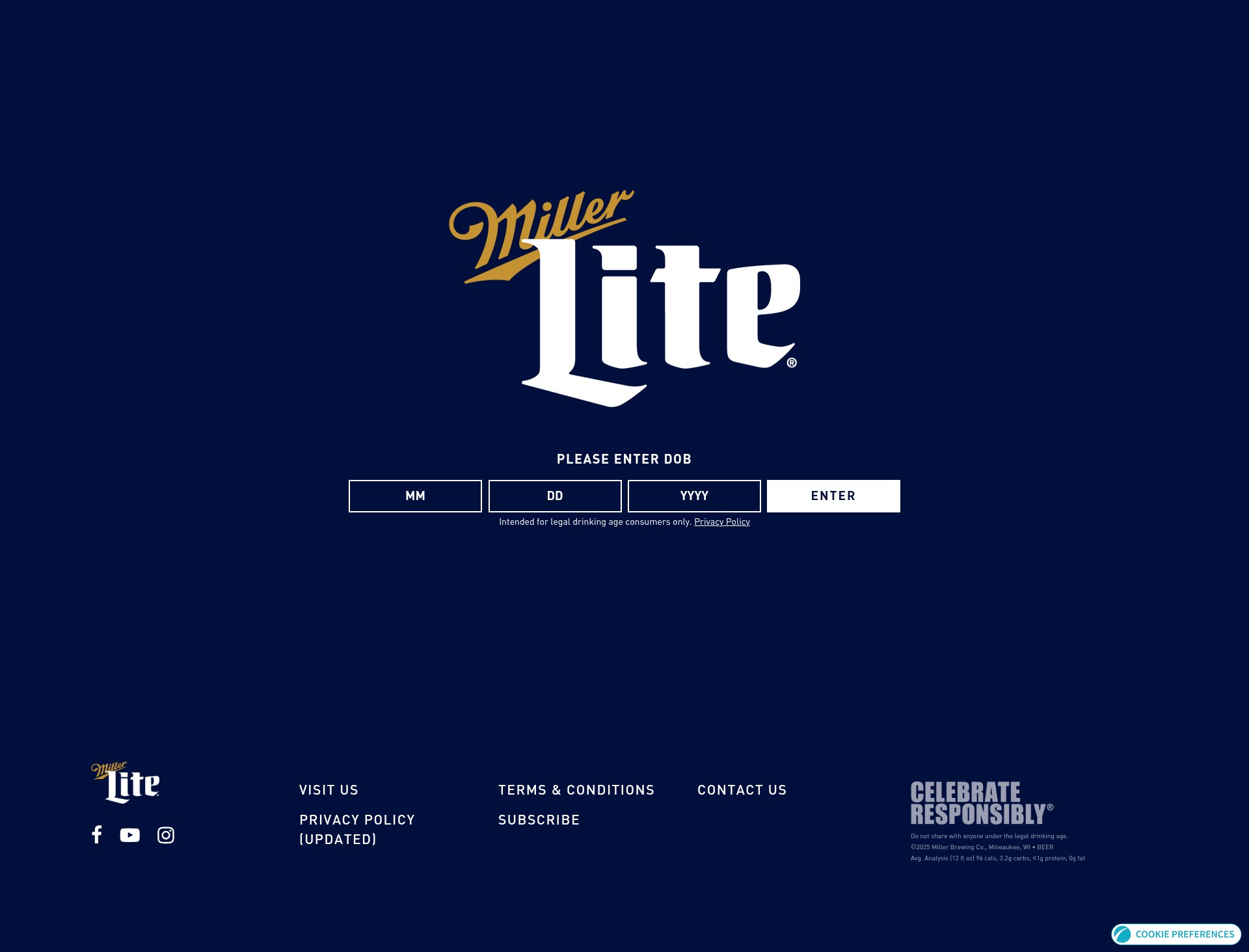 Screenshot of millerlite.com