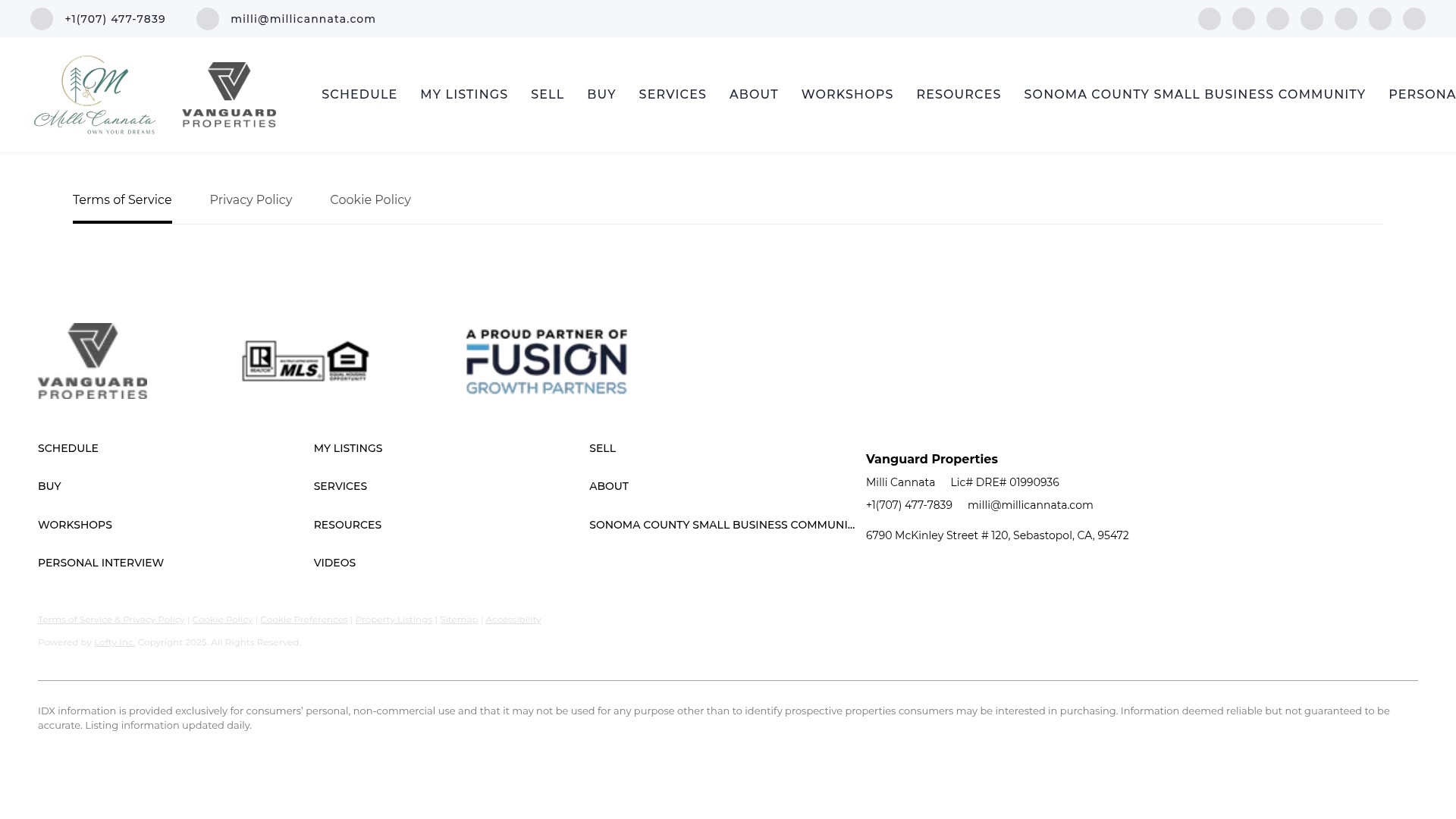 Screenshot of millicannata.com