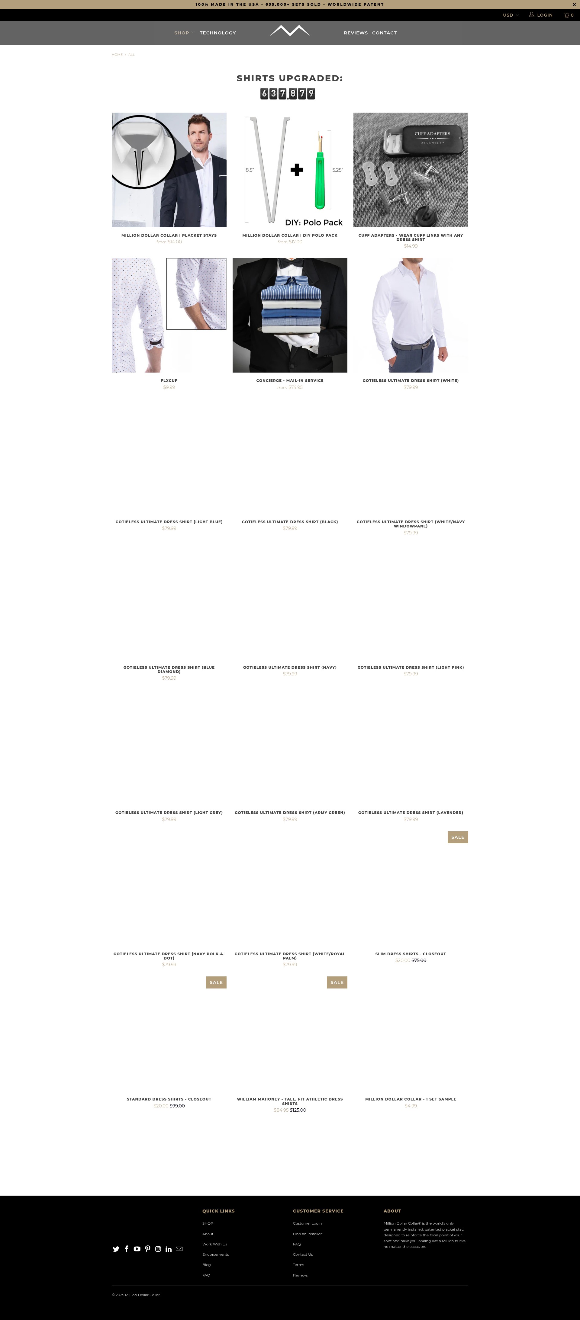 Screenshot of milliondollarcollar.myshopify.com