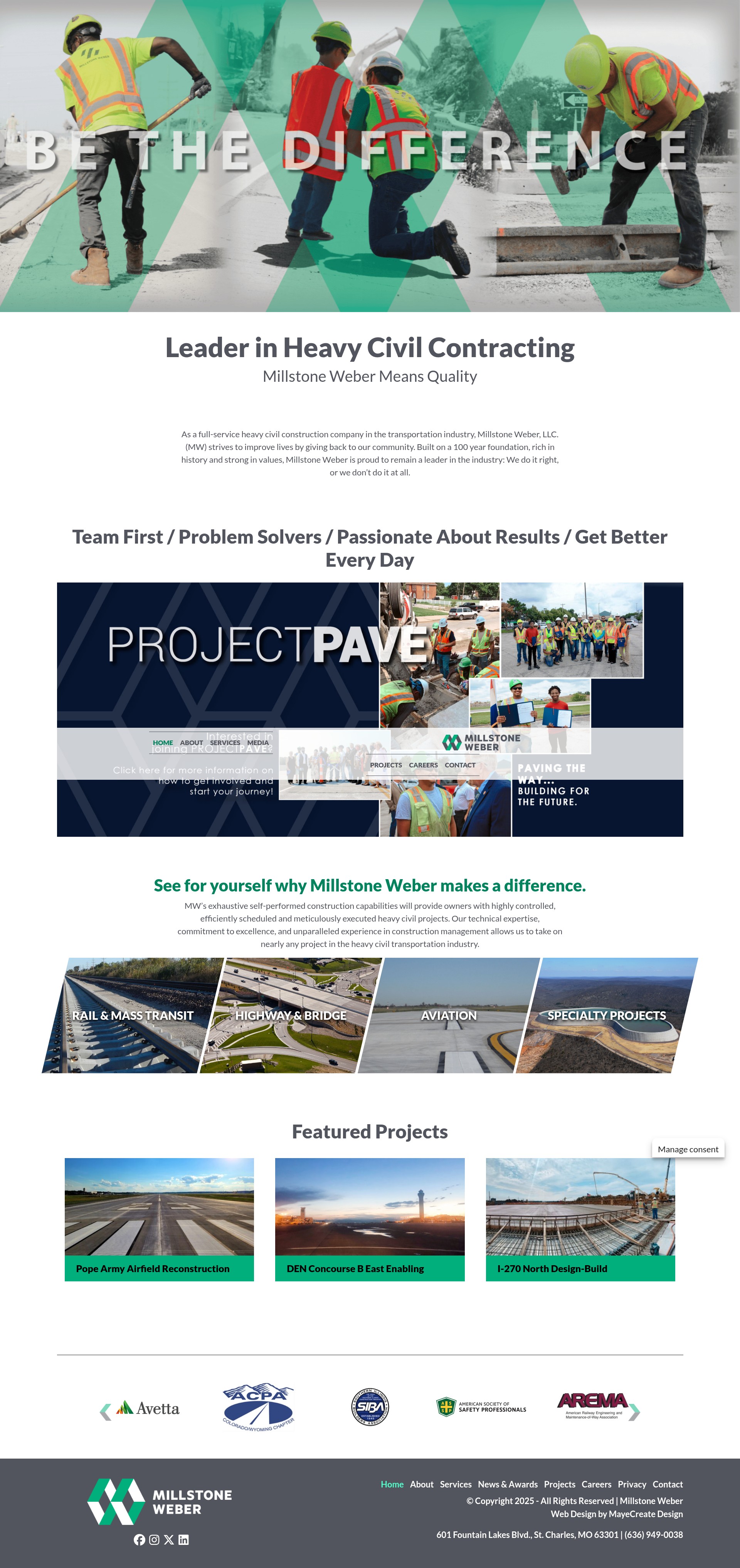 Screenshot of millstoneweber.com