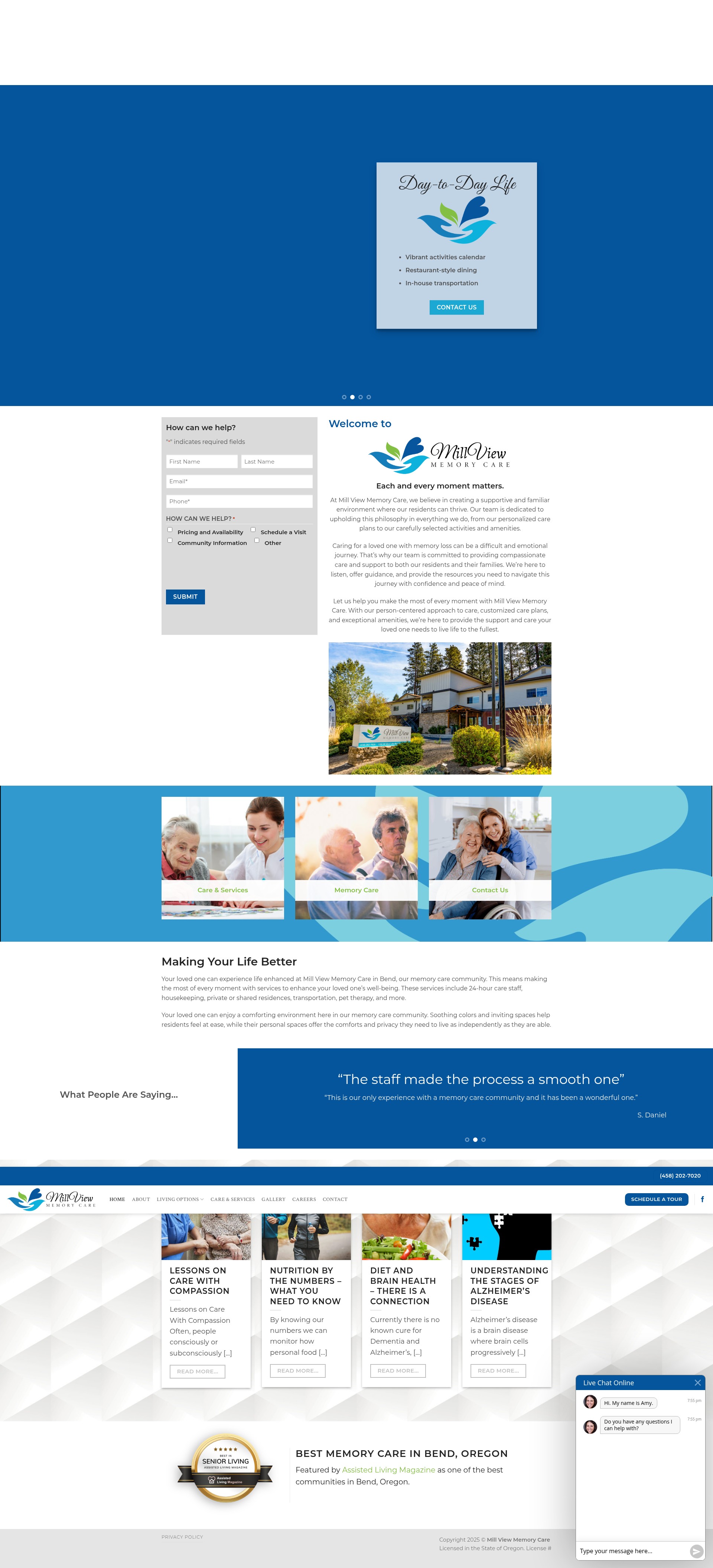 Screenshot of millviewbend.com