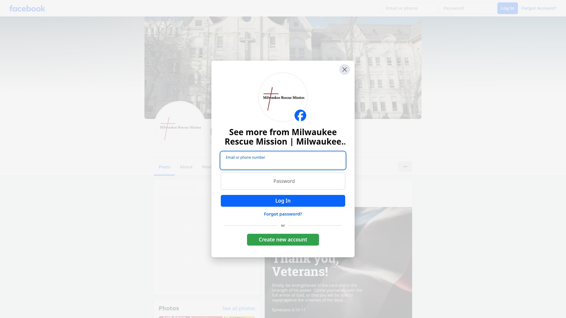 Screenshot of milmission.org