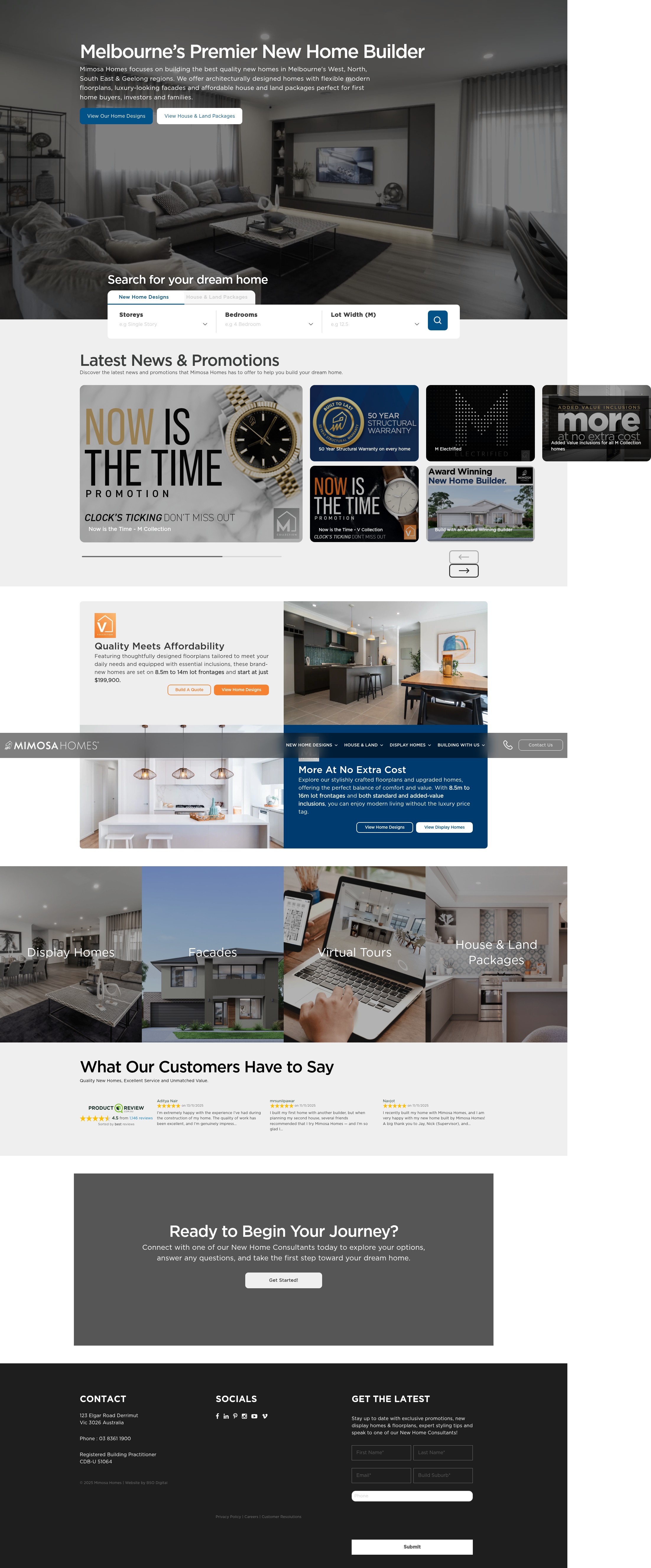 Screenshot of mimosahomes.com.au