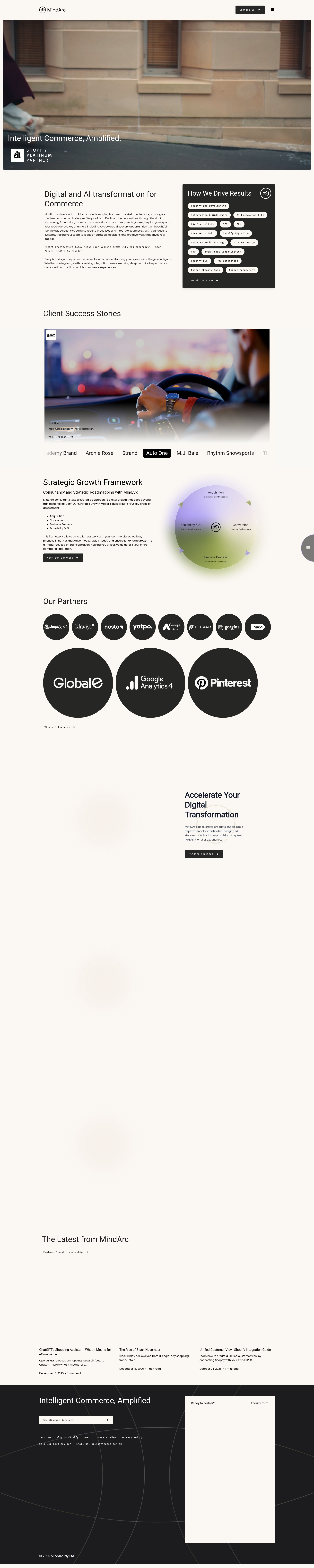 Screenshot of mindarc.com.au