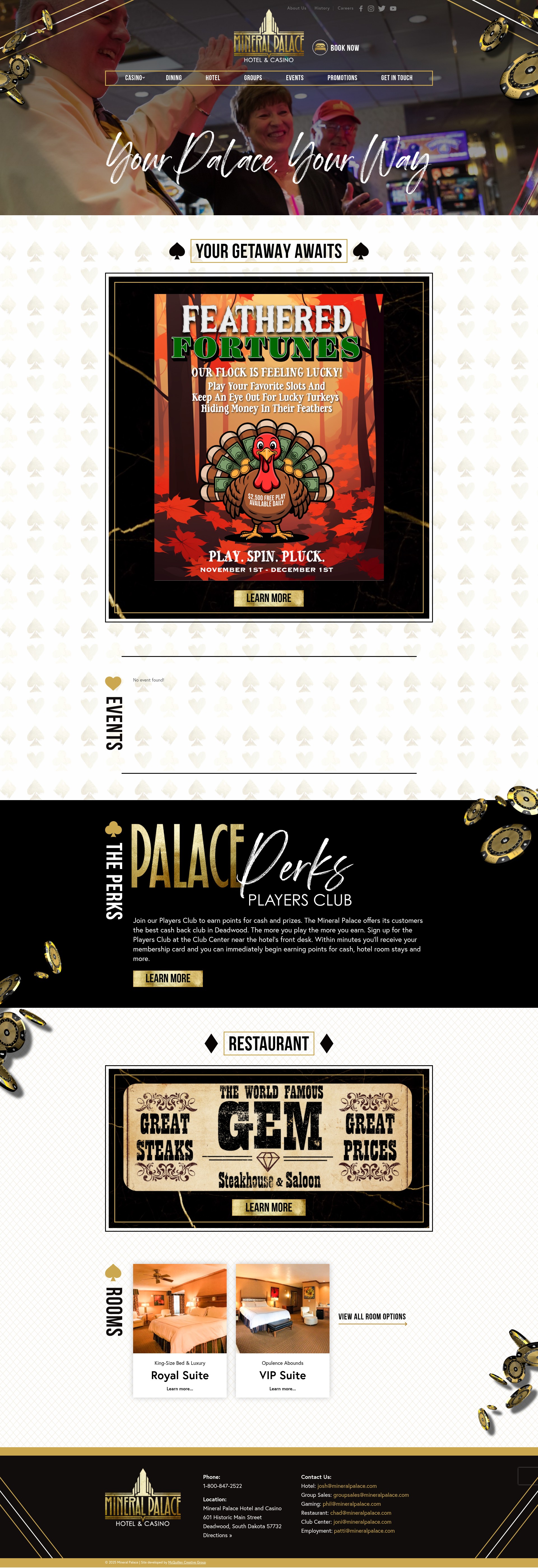 Screenshot of mineralpalace.com