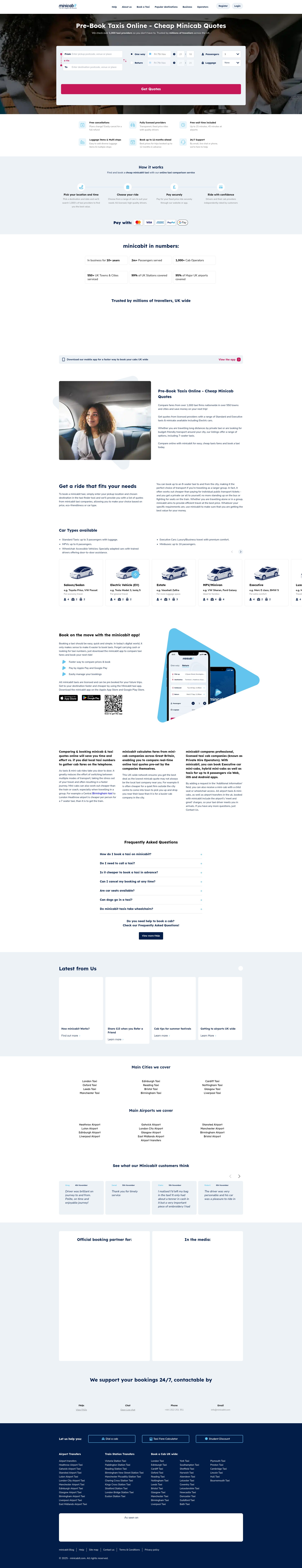 Screenshot of minicabit.com