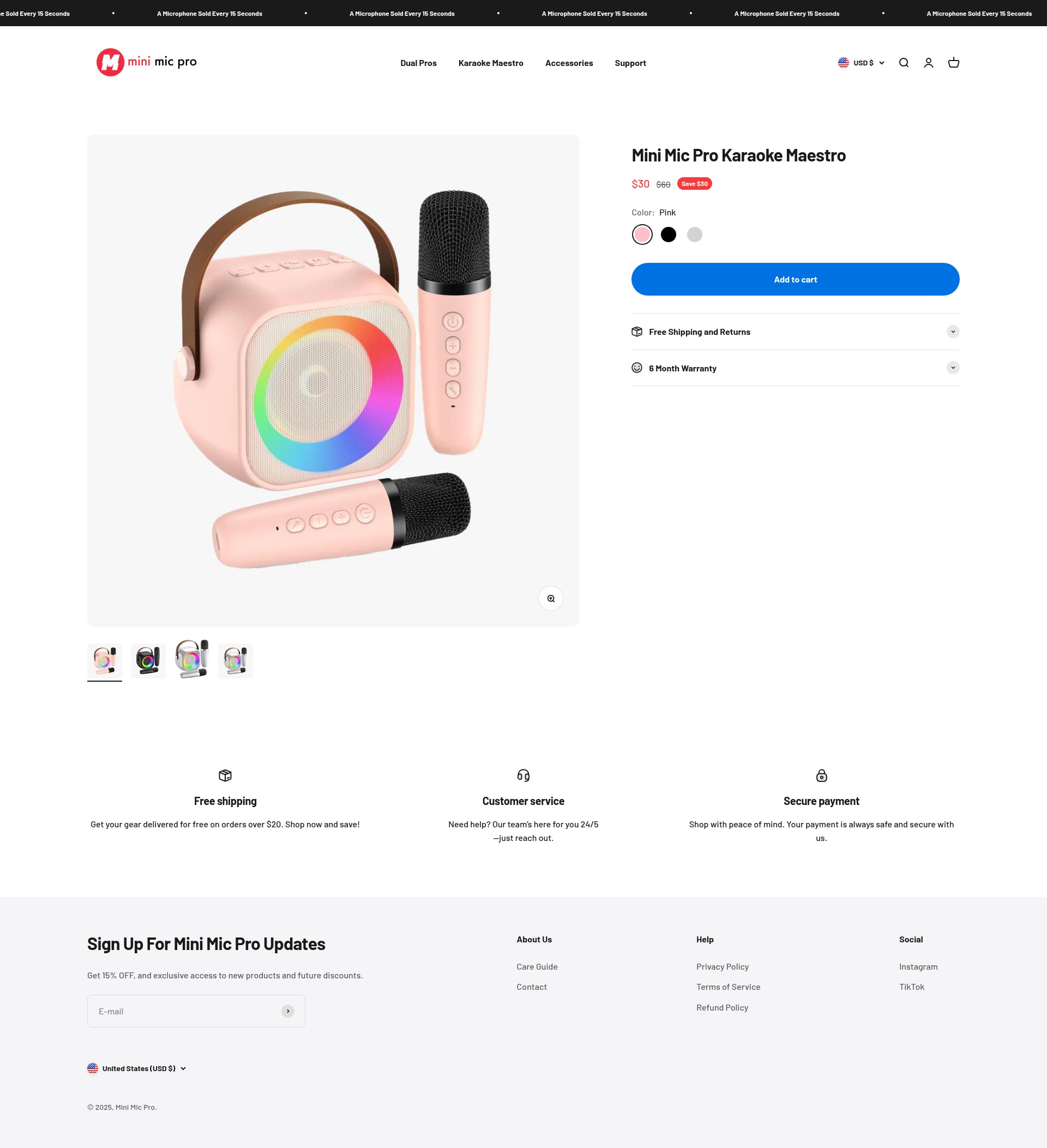 Screenshot of minimicpro.com