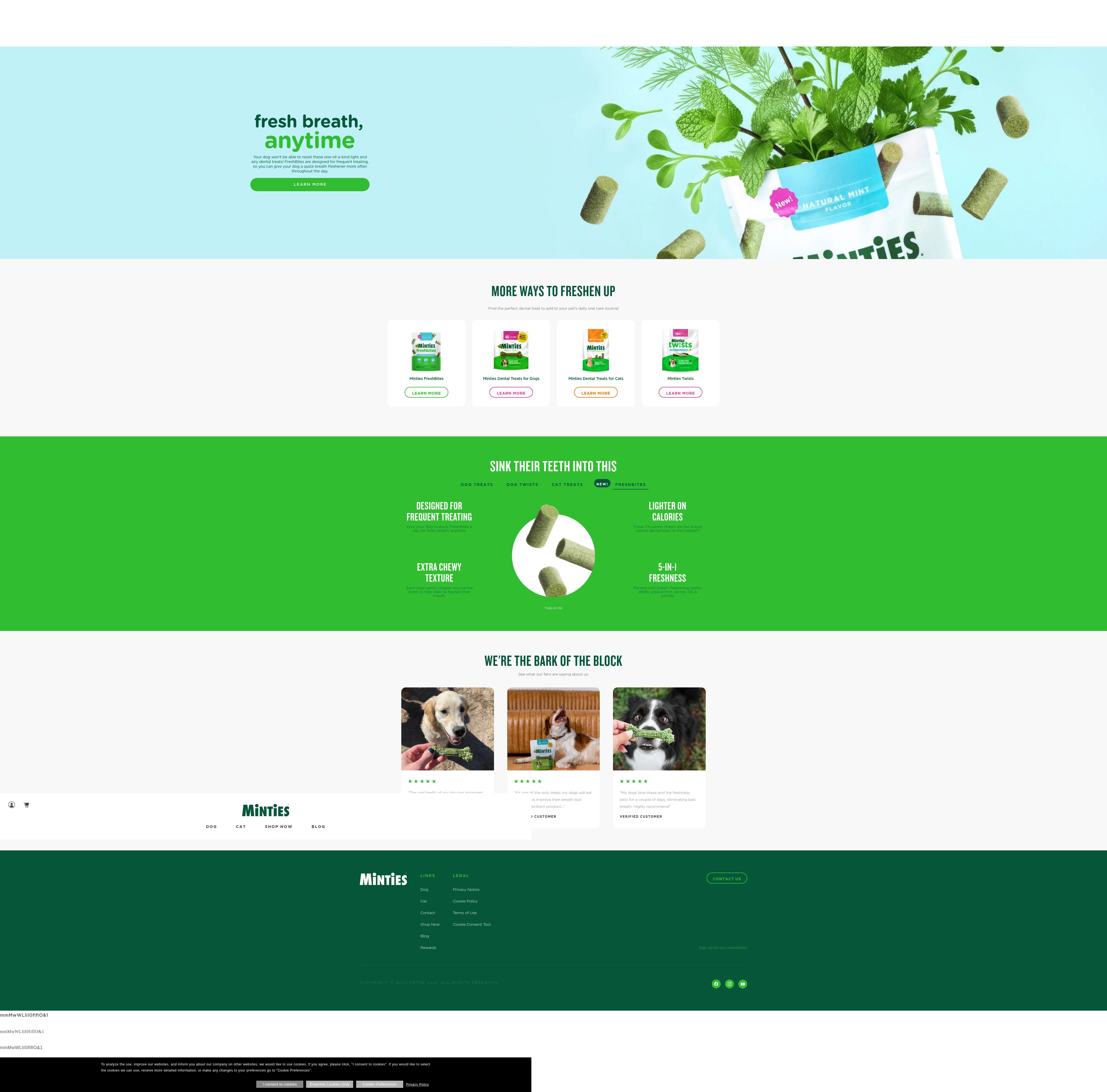 Screenshot of minties.com