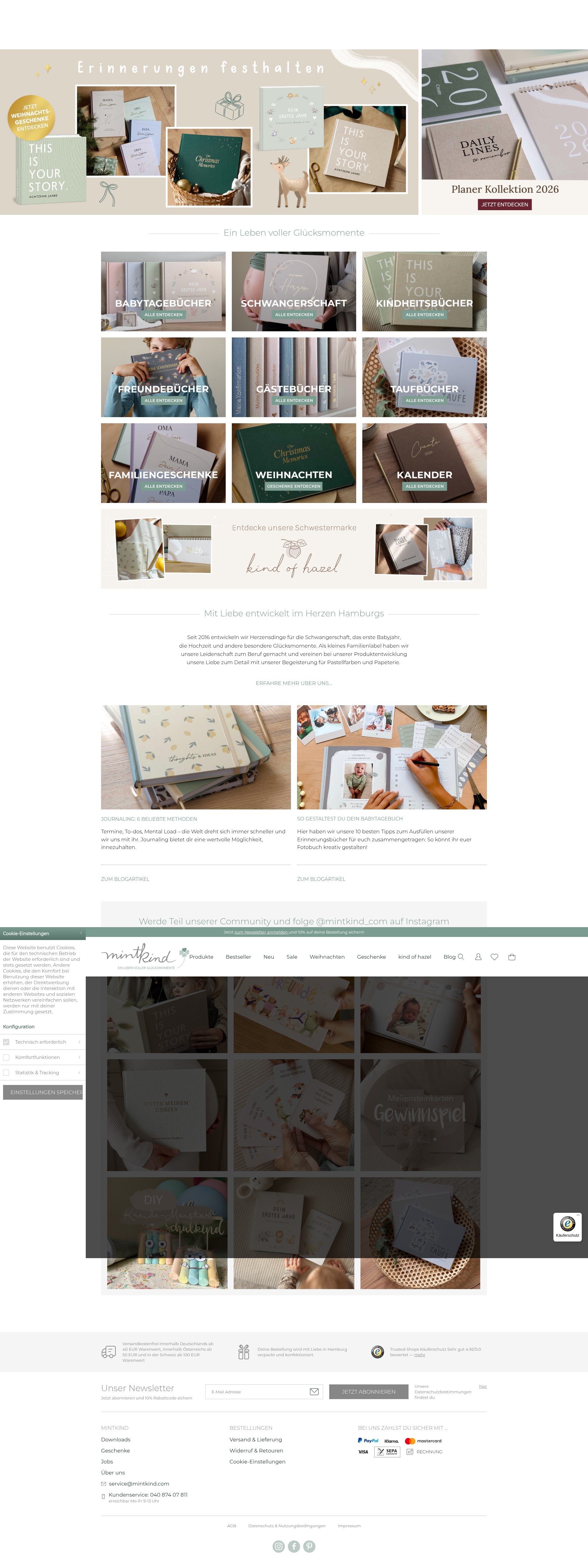 Screenshot of mintkind.com