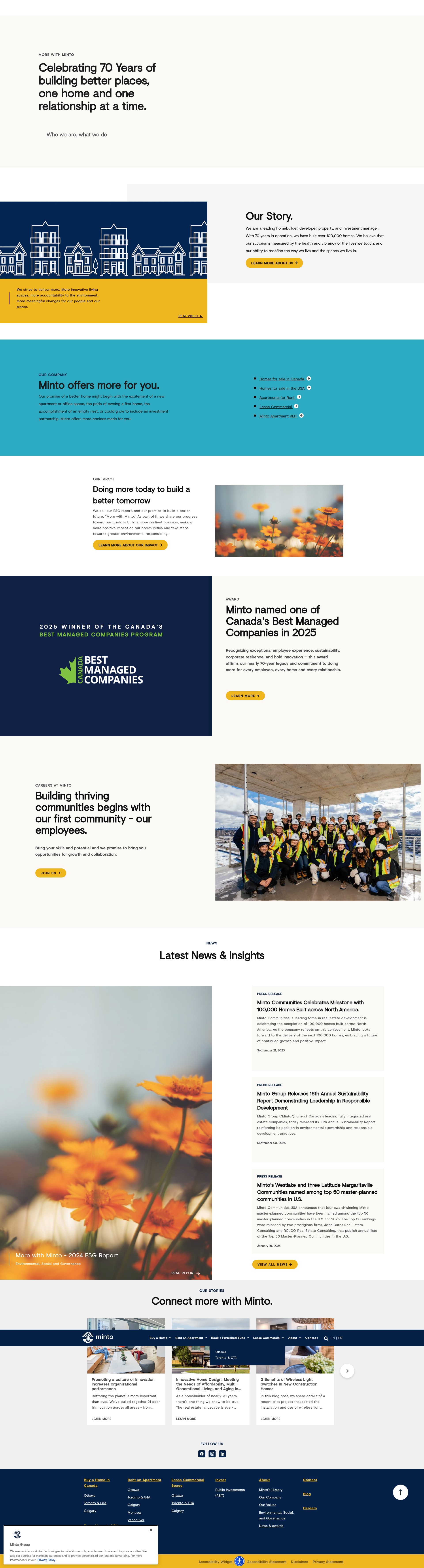 Screenshot of minto.com