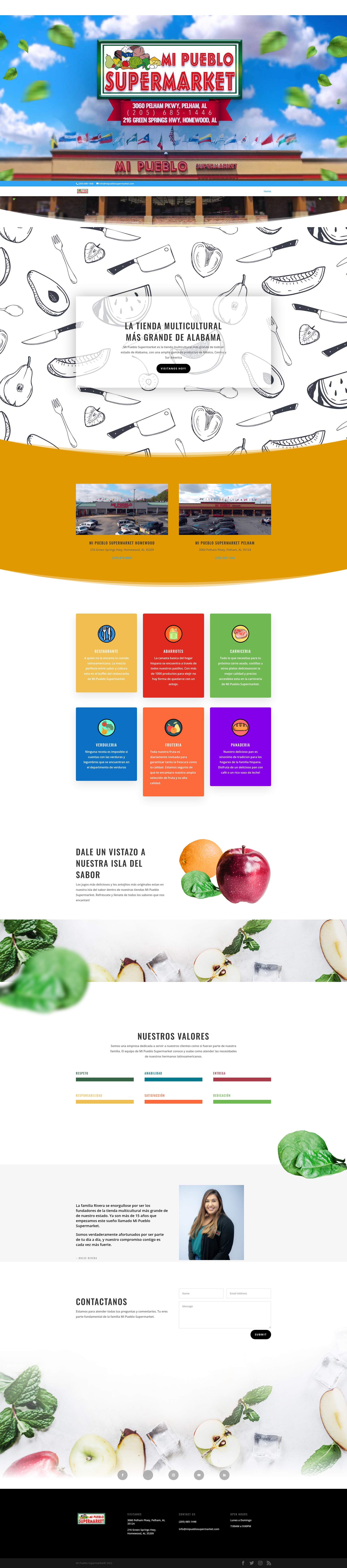 Screenshot of mipueblosupermarket.com