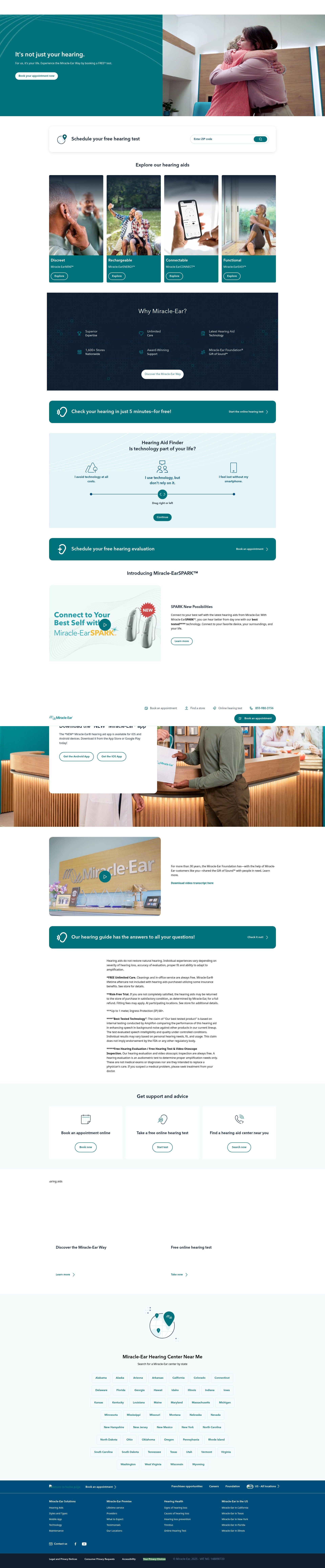 Screenshot of miracle-ear.com