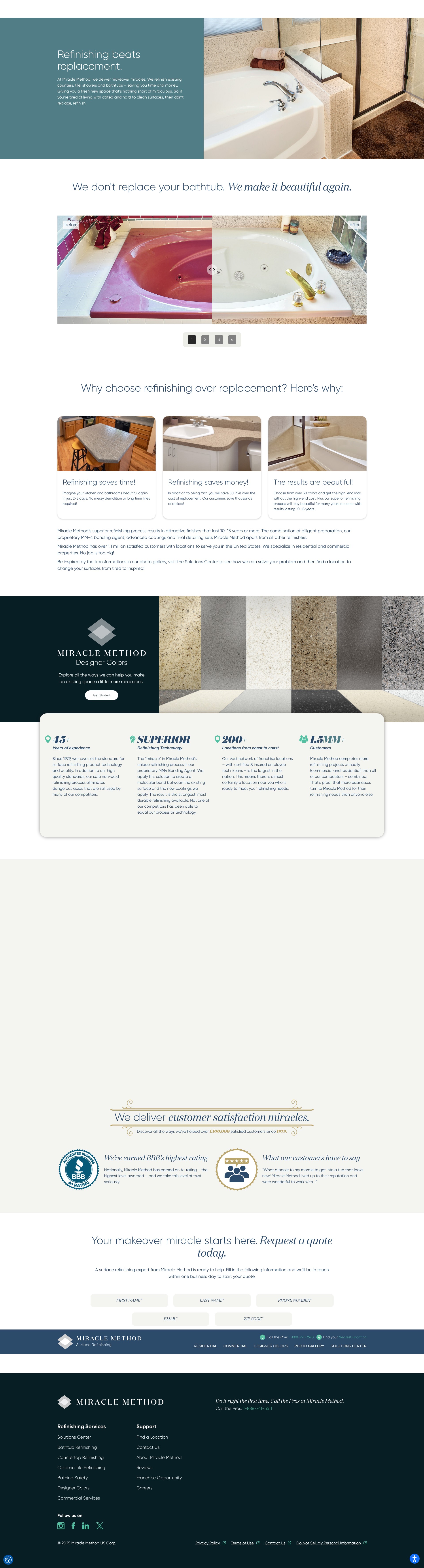 Screenshot of miraclemethod.com