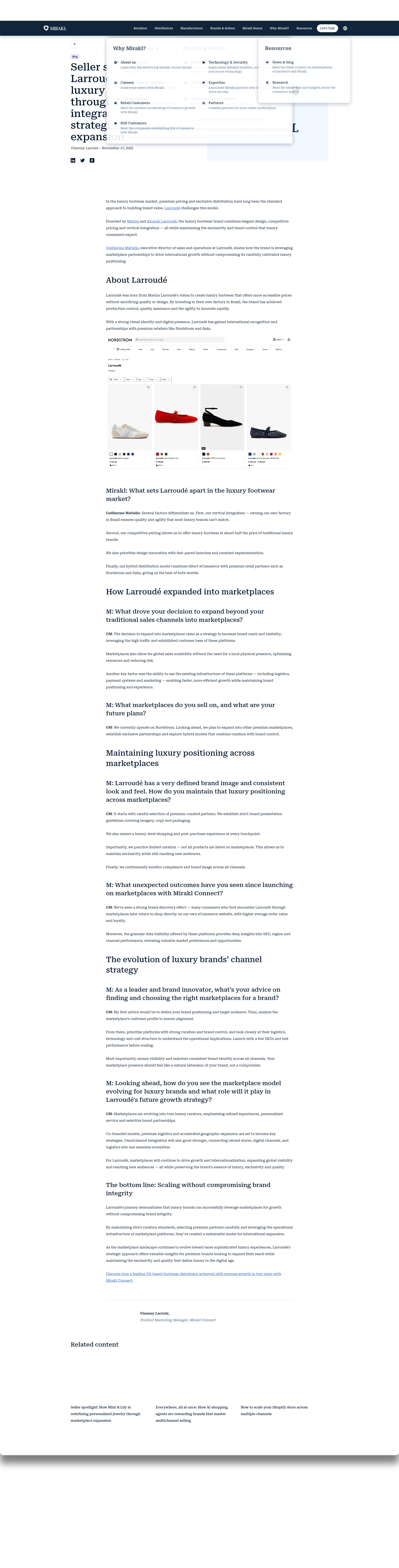 Screenshot of mirakl.com
