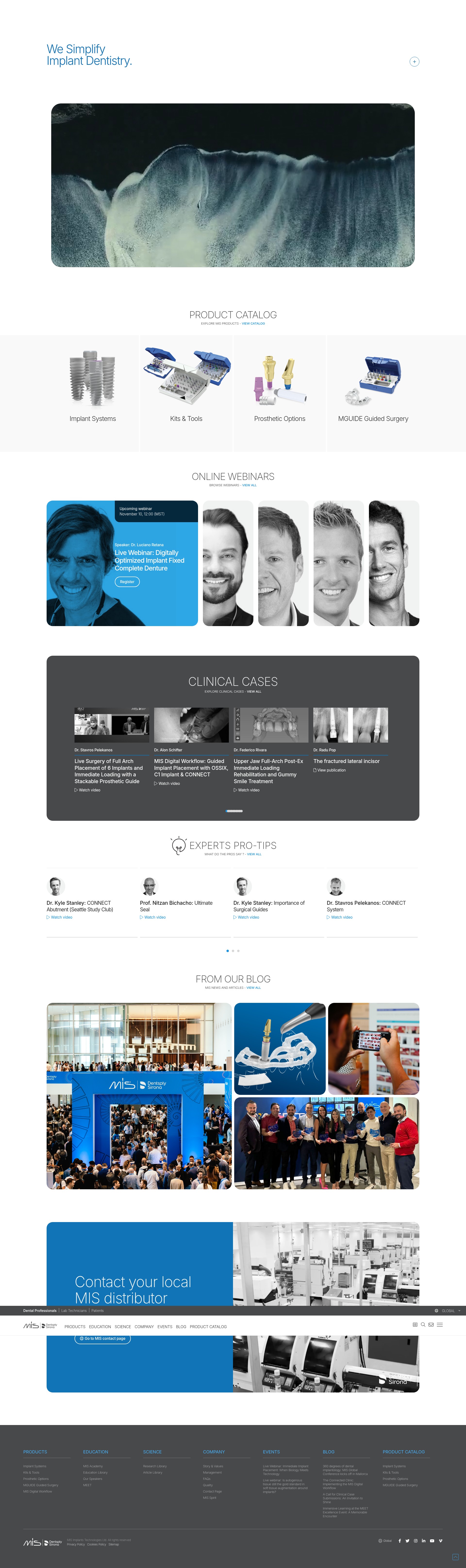 Screenshot of mis-implants.com