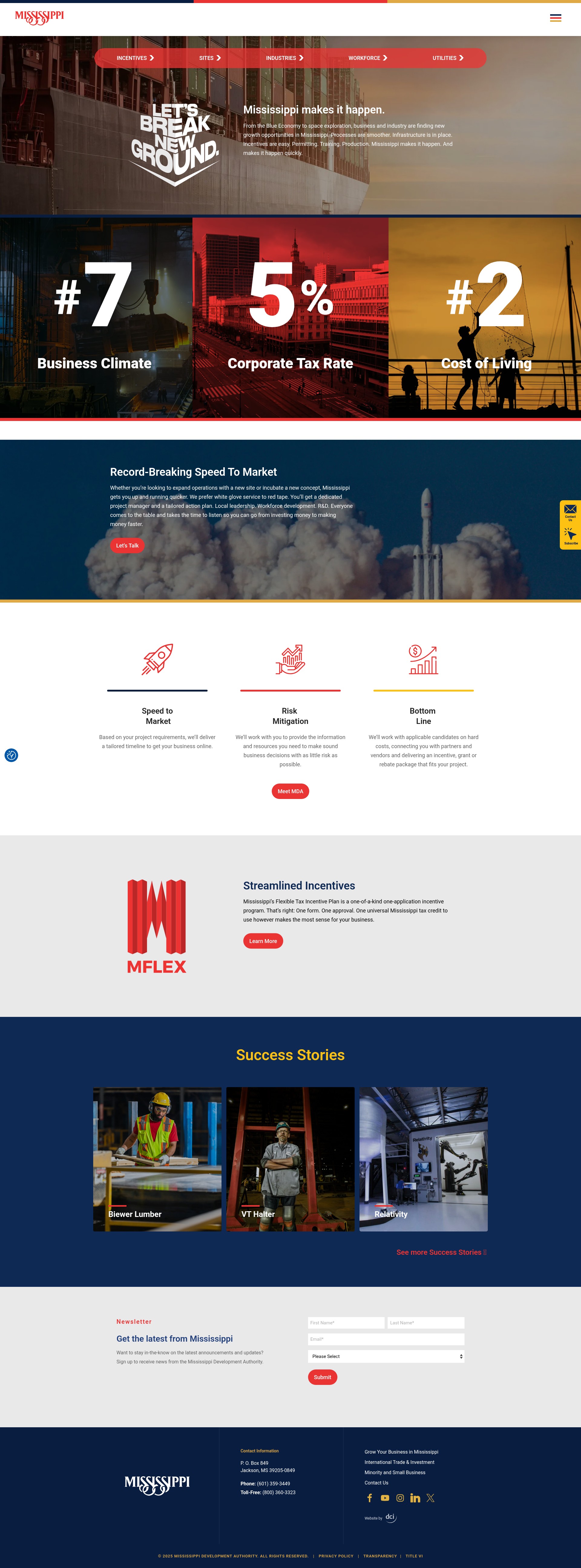 Screenshot of mississippi.org