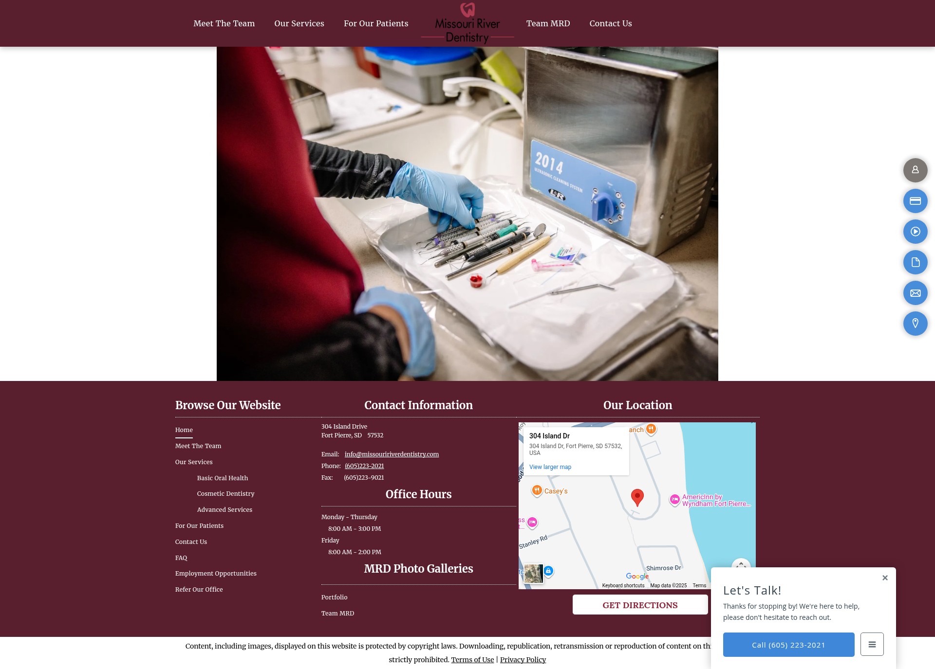 Screenshot of missouririverdentistry.com