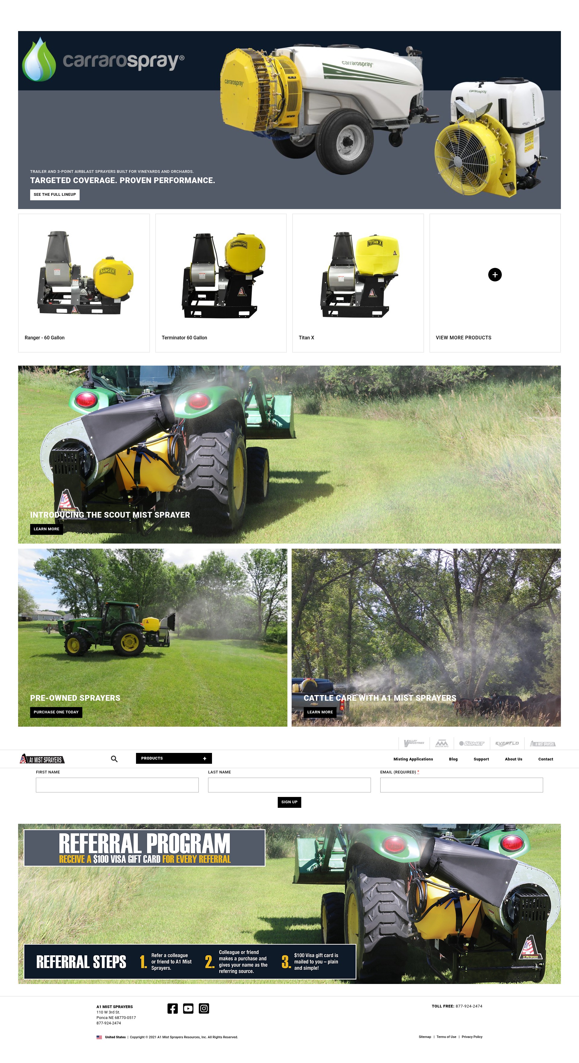 Screenshot of mistsprayers.com