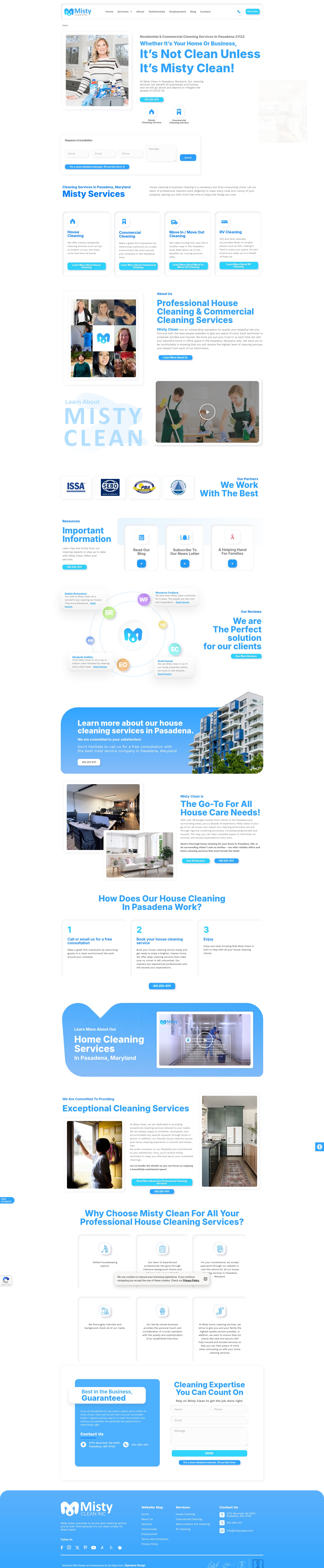 Screenshot of mistyclean.com