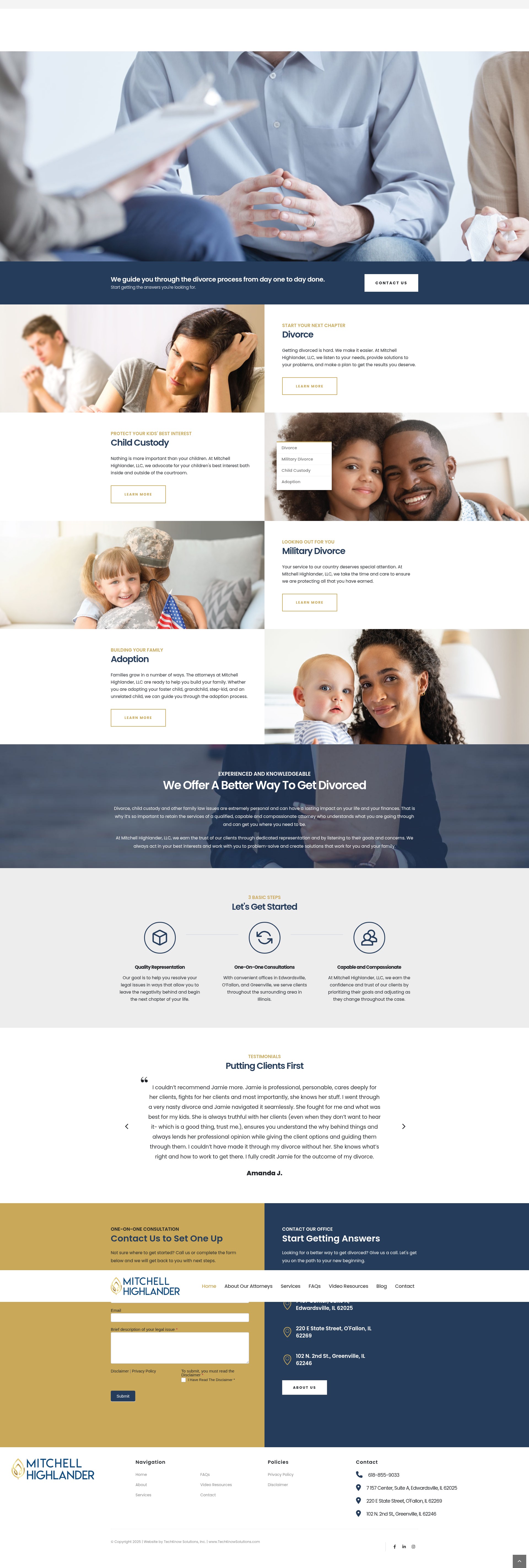 Screenshot of mitchellhighlander.com
