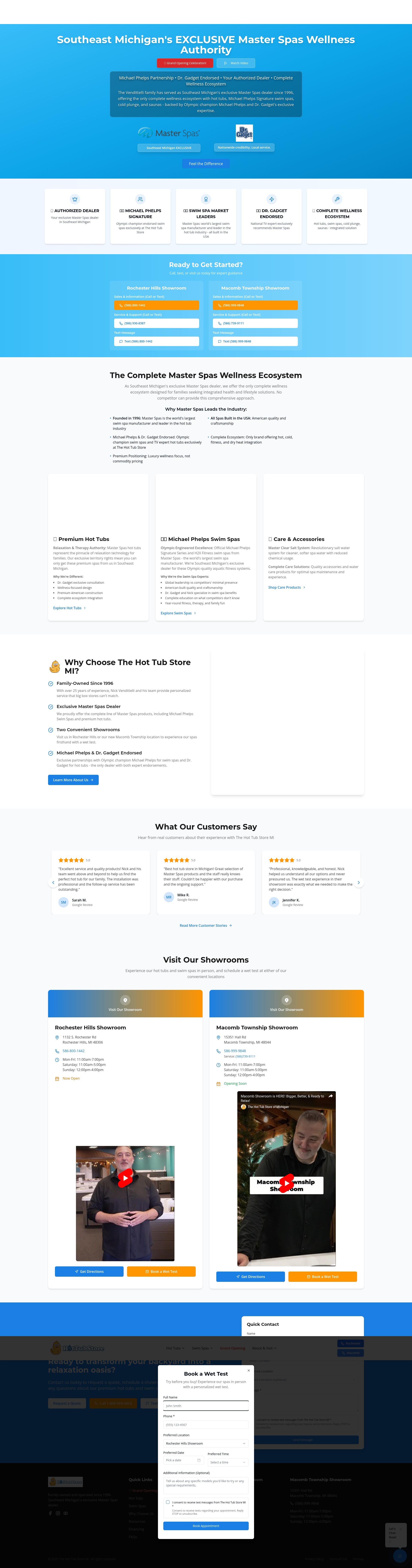 Screenshot of mithehottubstore.com