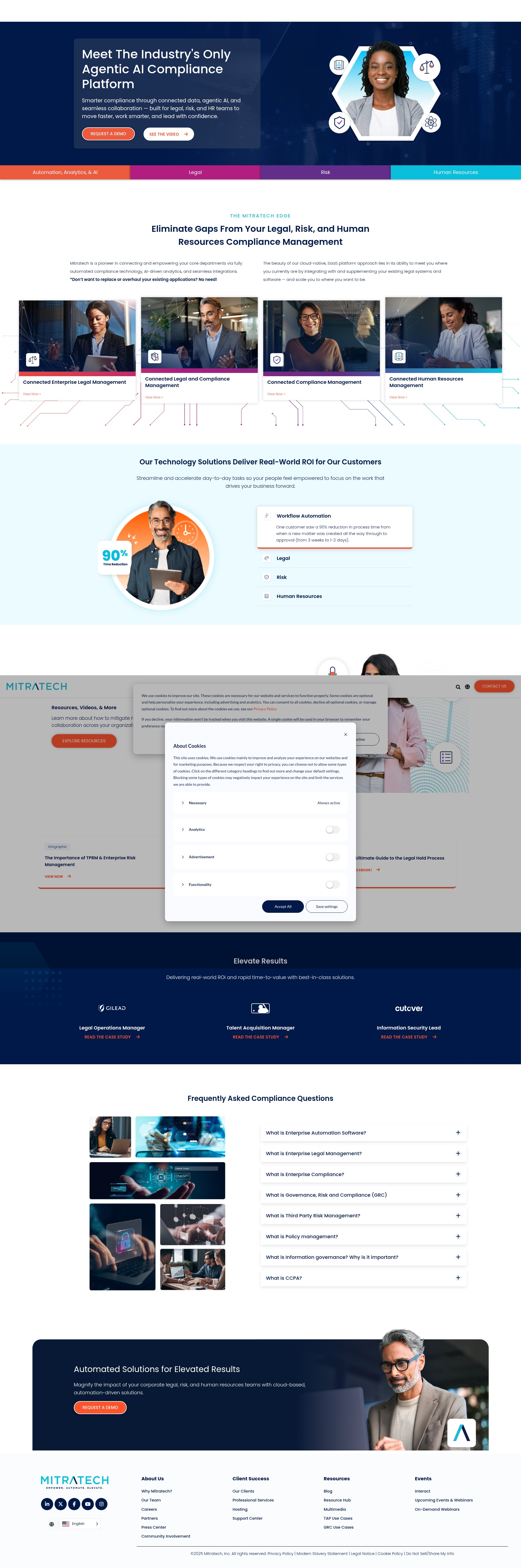 Screenshot of mitratech.com