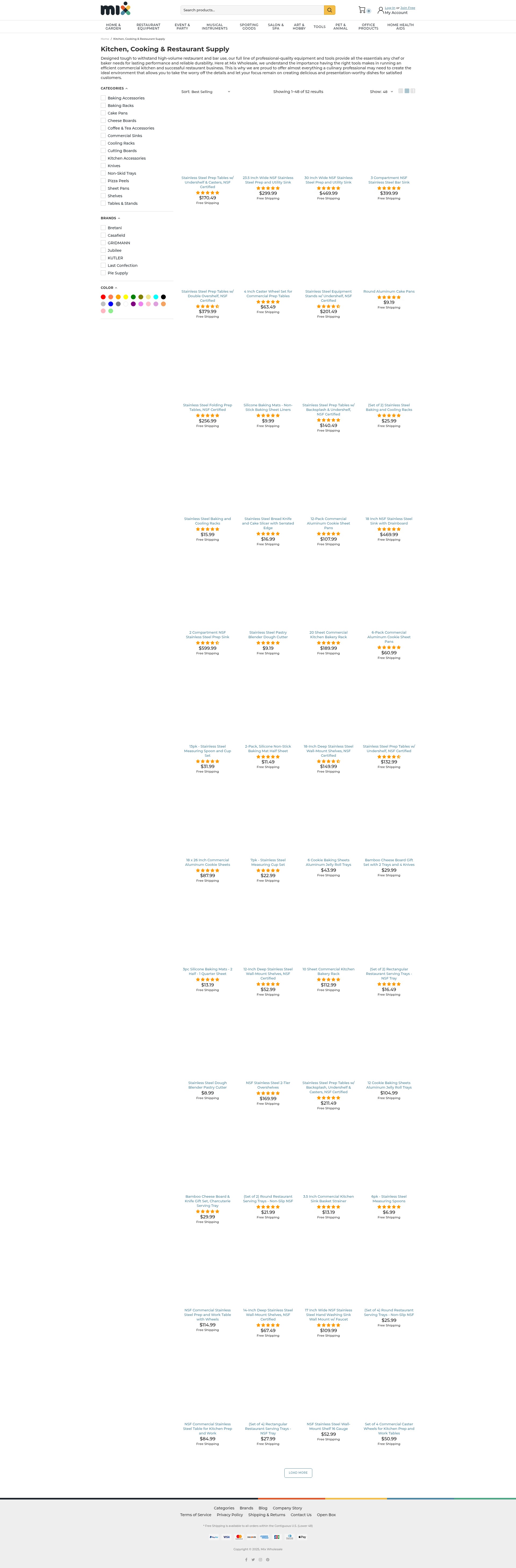 Screenshot of mixwholesale.com