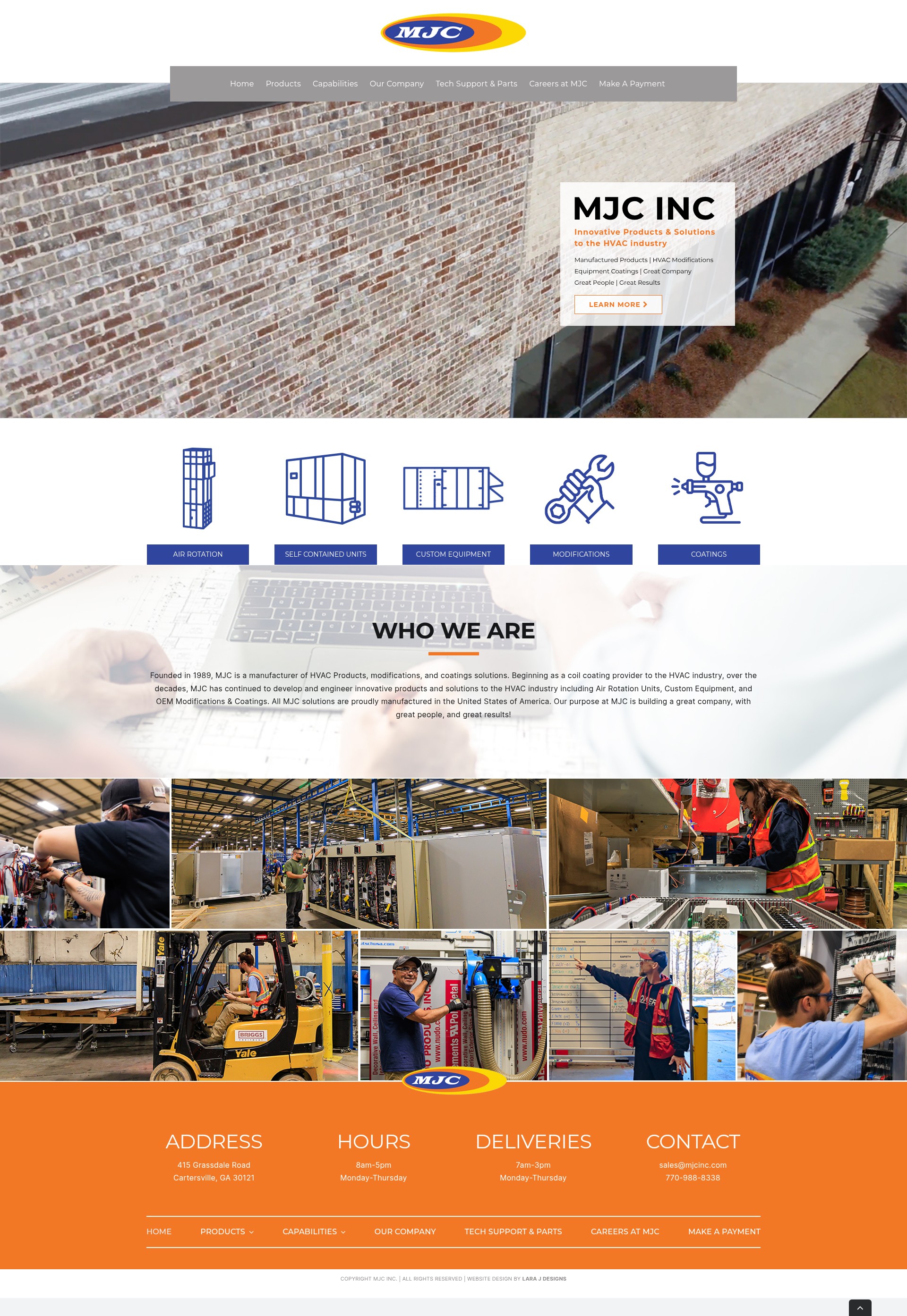 Screenshot of mjcinc.com